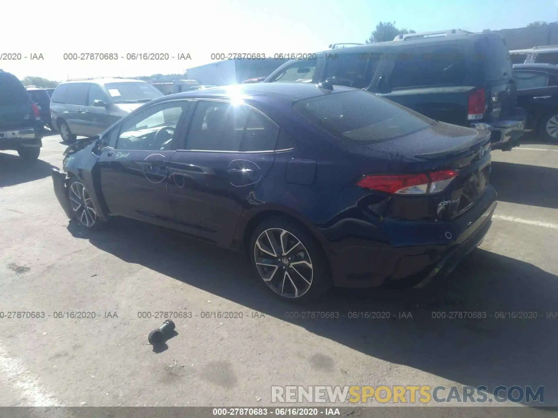 3 Photograph of a damaged car JTDP4RCE8LJ006870 TOYOTA COROLLA 2020