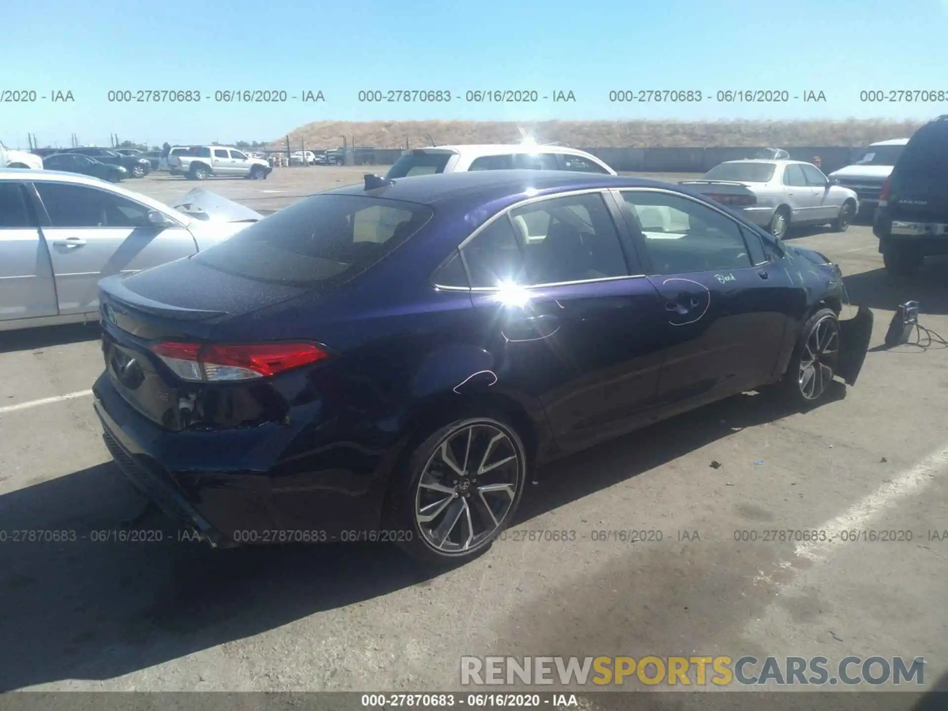 4 Photograph of a damaged car JTDP4RCE8LJ006870 TOYOTA COROLLA 2020