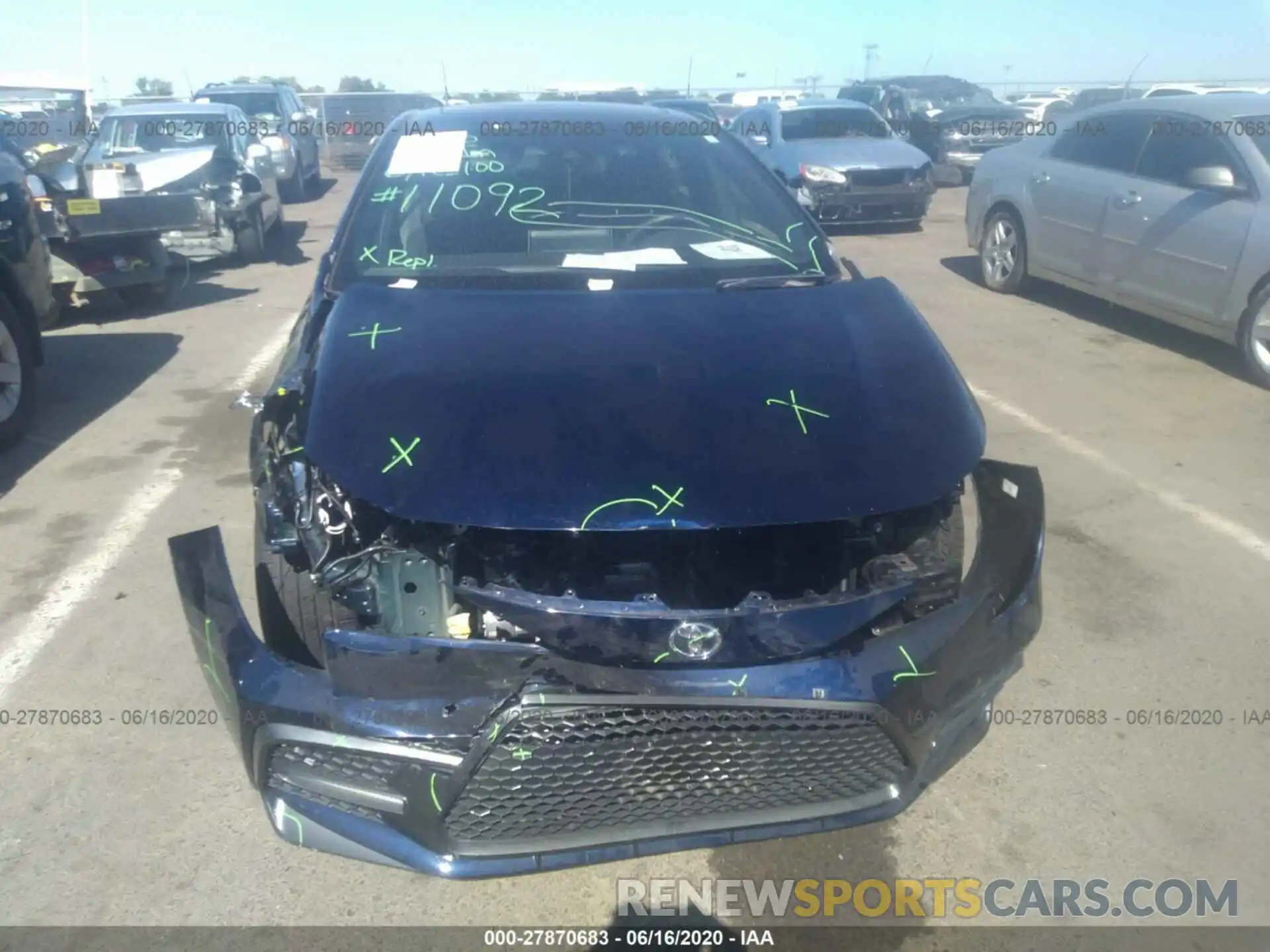 6 Photograph of a damaged car JTDP4RCE8LJ006870 TOYOTA COROLLA 2020