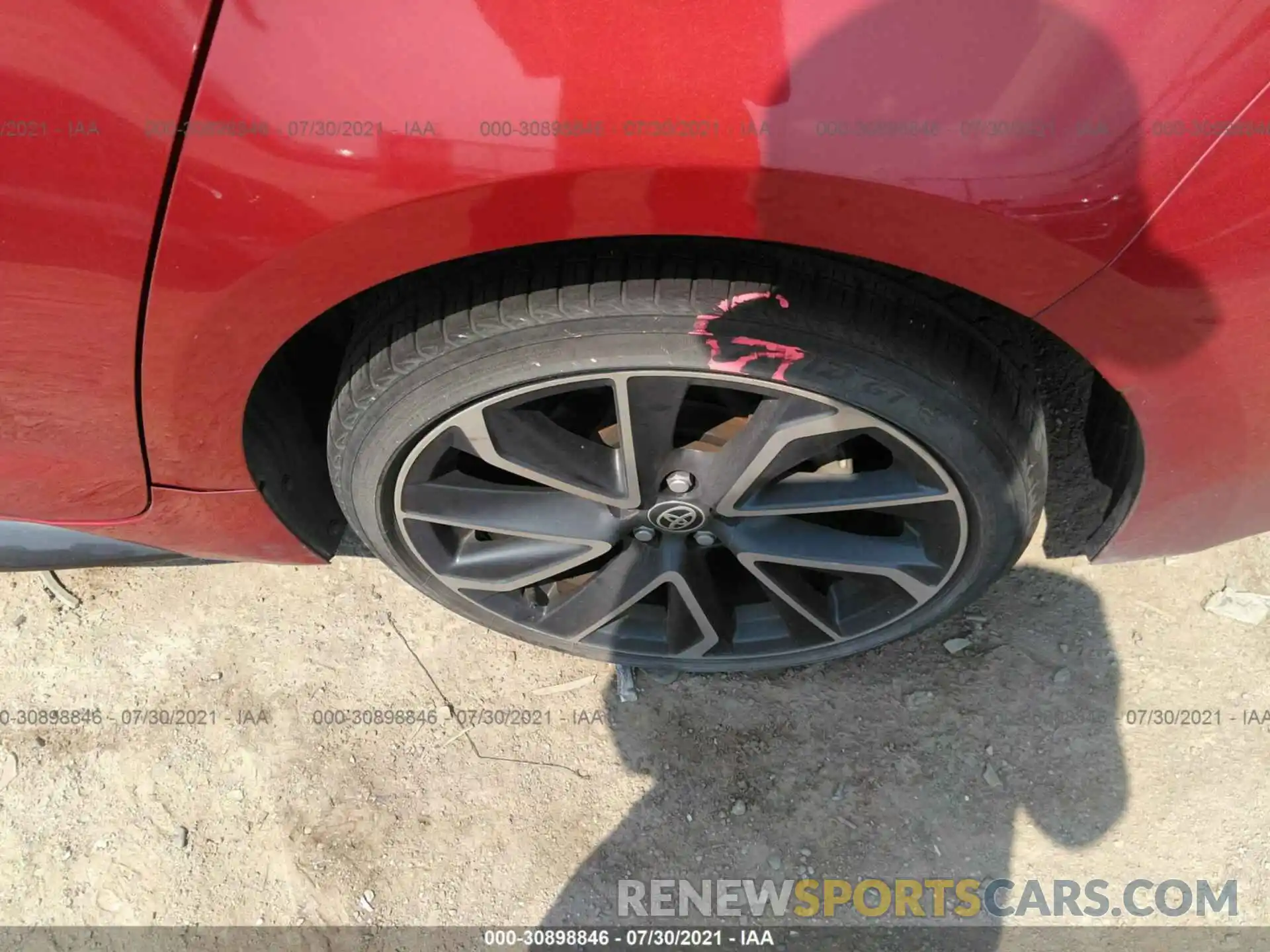 13 Photograph of a damaged car JTDP4RCE8LJ010000 TOYOTA COROLLA 2020