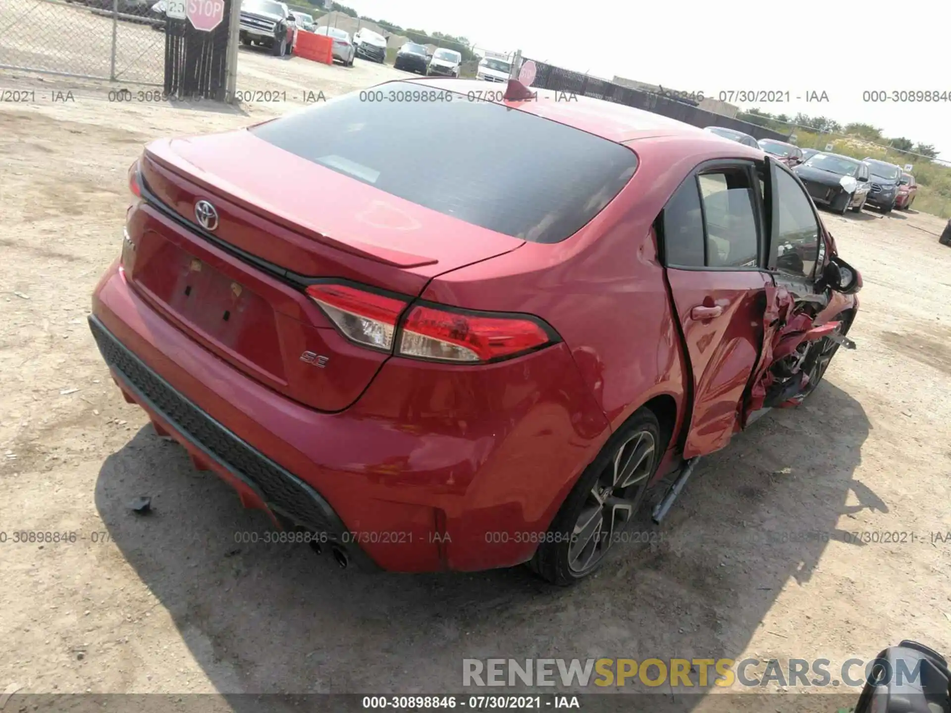 4 Photograph of a damaged car JTDP4RCE8LJ010000 TOYOTA COROLLA 2020