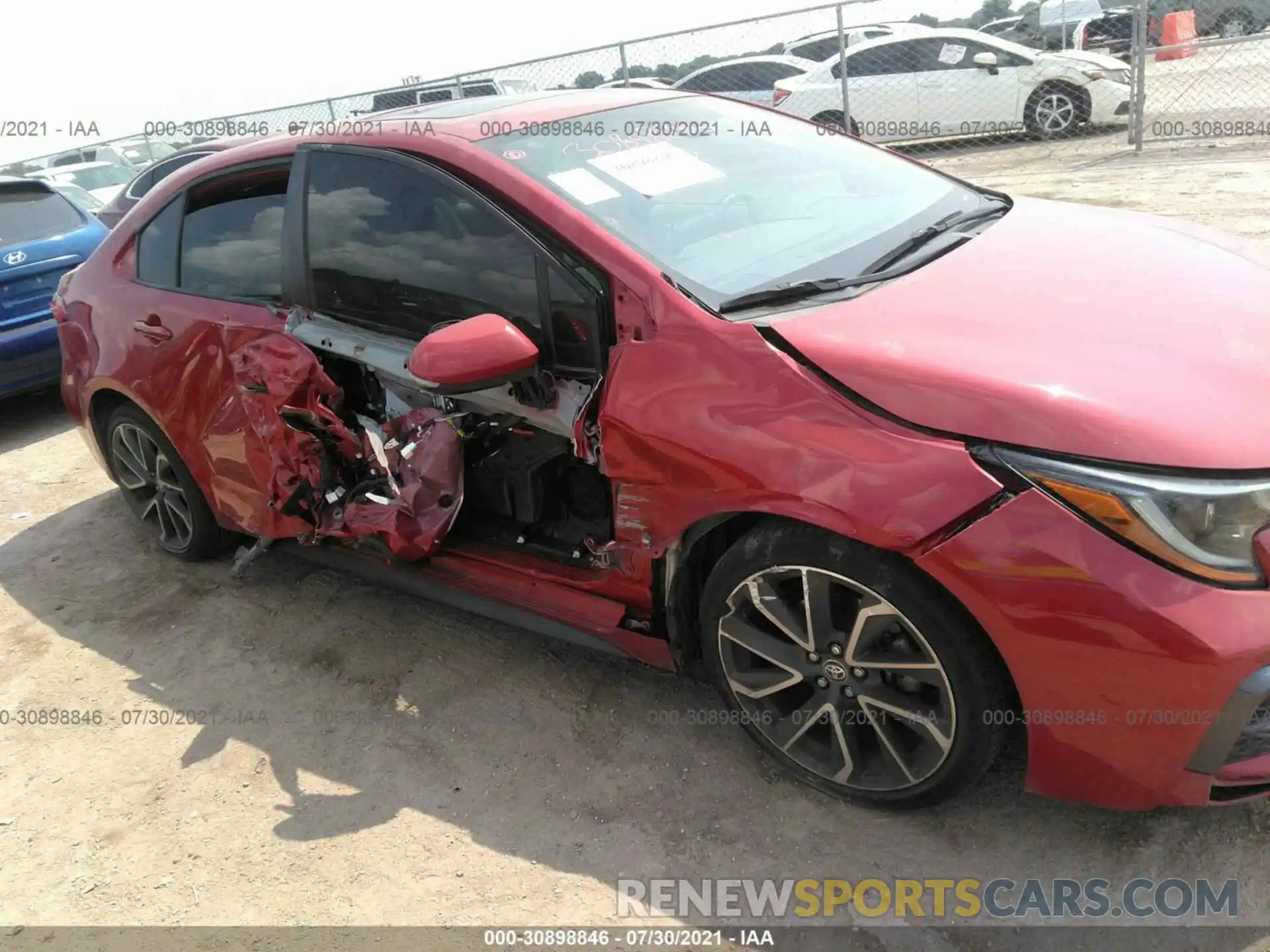 6 Photograph of a damaged car JTDP4RCE8LJ010000 TOYOTA COROLLA 2020