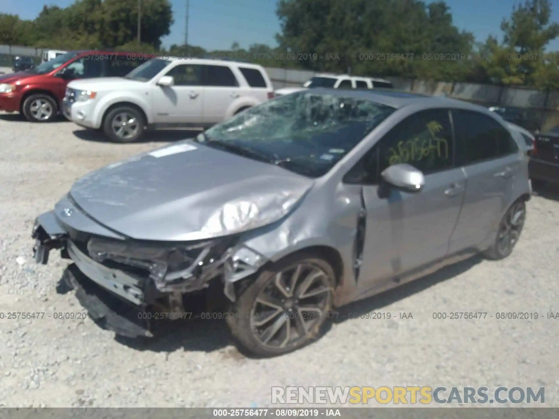 2 Photograph of a damaged car JTDP4RCE8LJ016007 TOYOTA COROLLA 2020