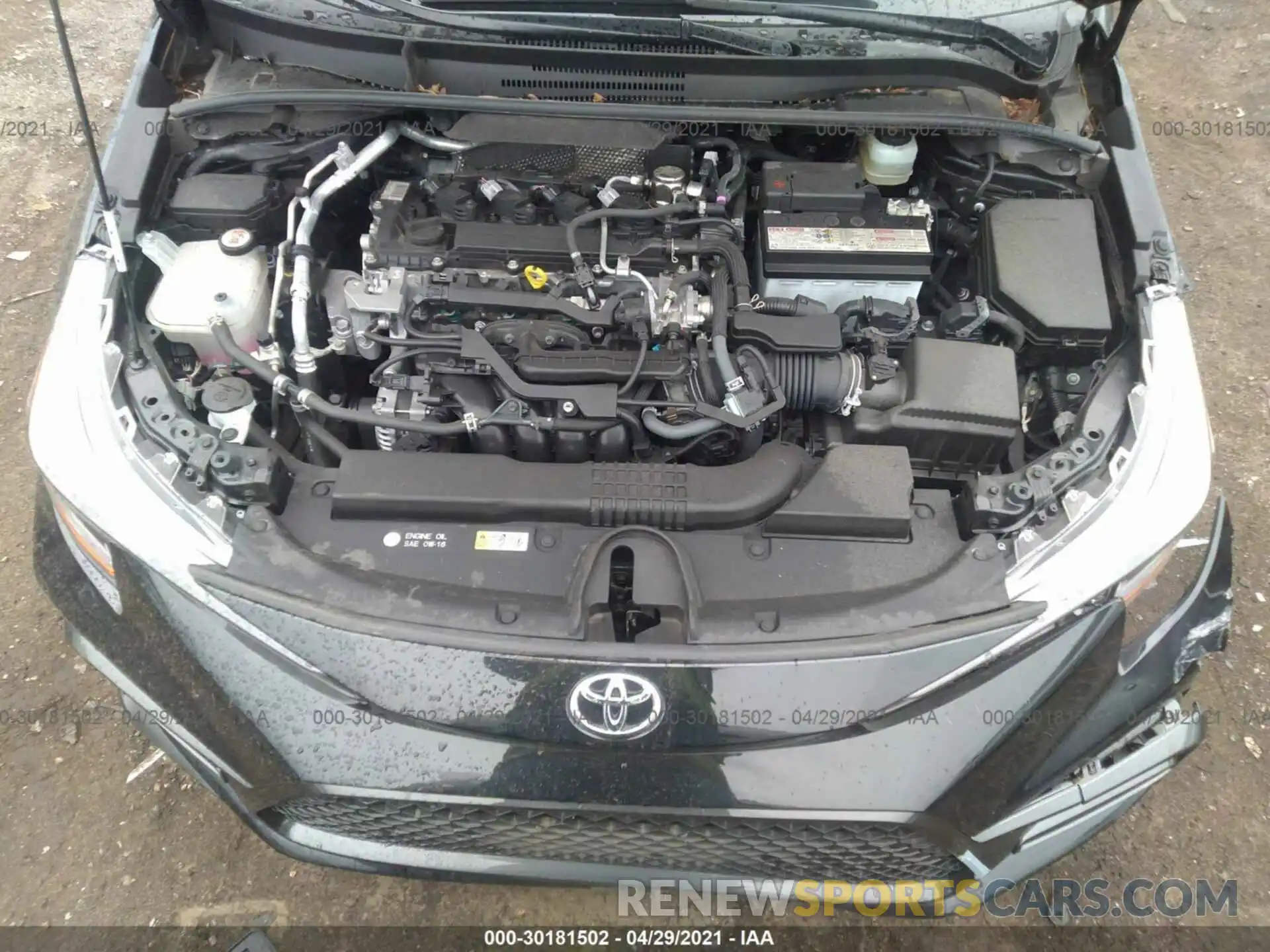 10 Photograph of a damaged car JTDP4RCE8LJ016637 TOYOTA COROLLA 2020