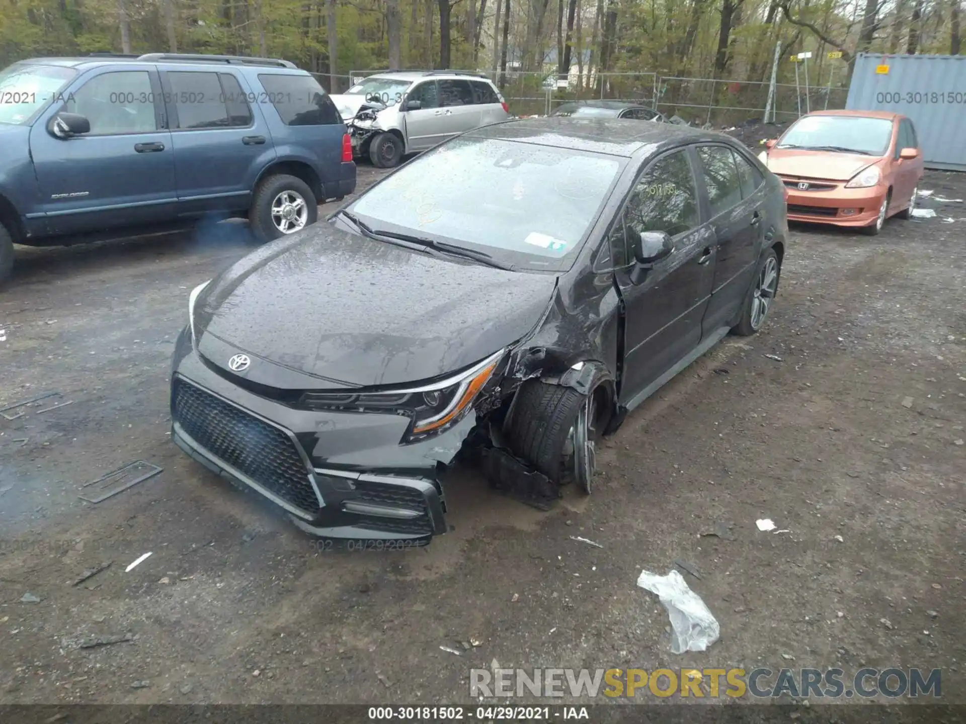 2 Photograph of a damaged car JTDP4RCE8LJ016637 TOYOTA COROLLA 2020