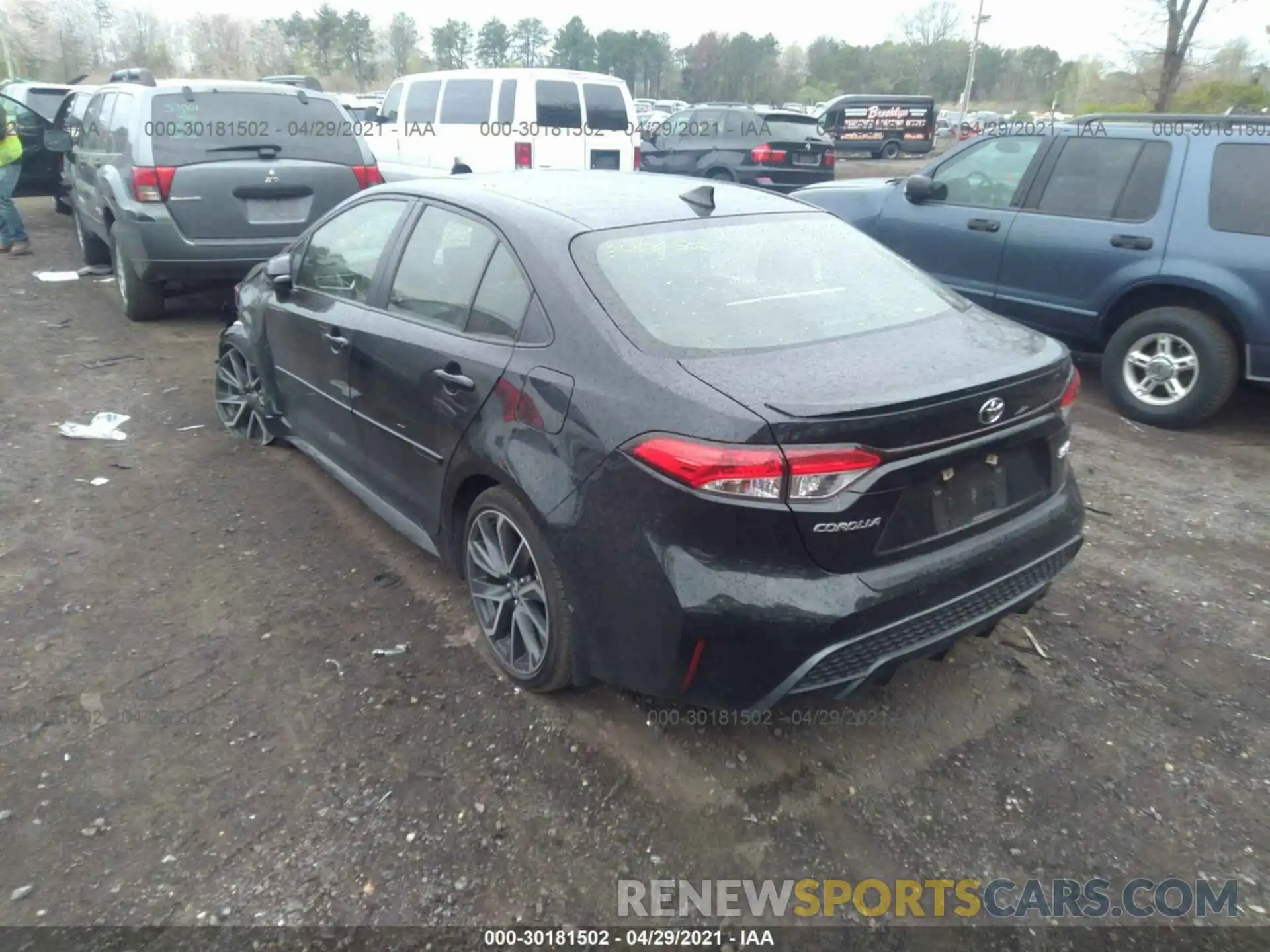 3 Photograph of a damaged car JTDP4RCE8LJ016637 TOYOTA COROLLA 2020