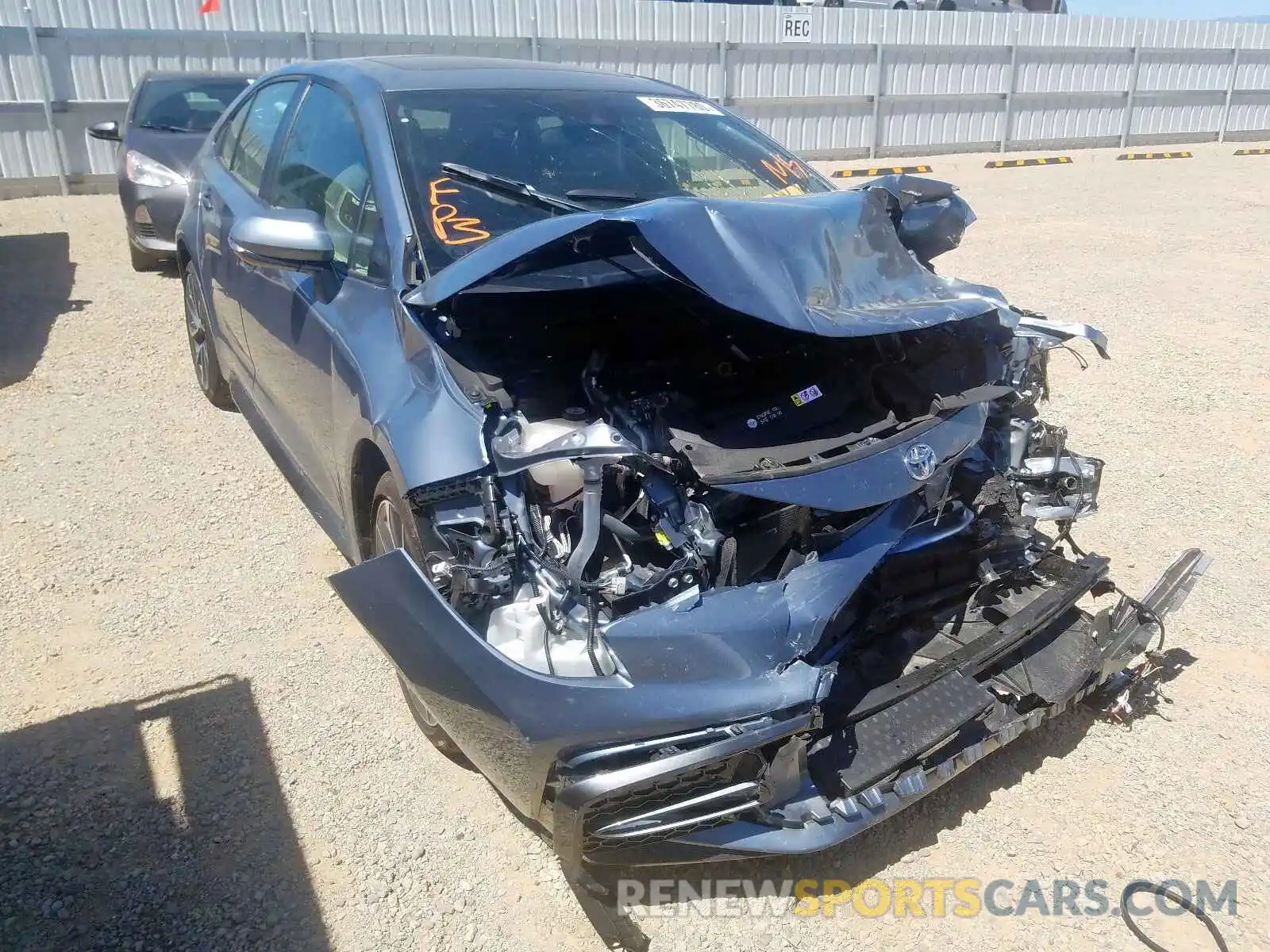 1 Photograph of a damaged car JTDP4RCE8LJ018372 TOYOTA COROLLA 2020