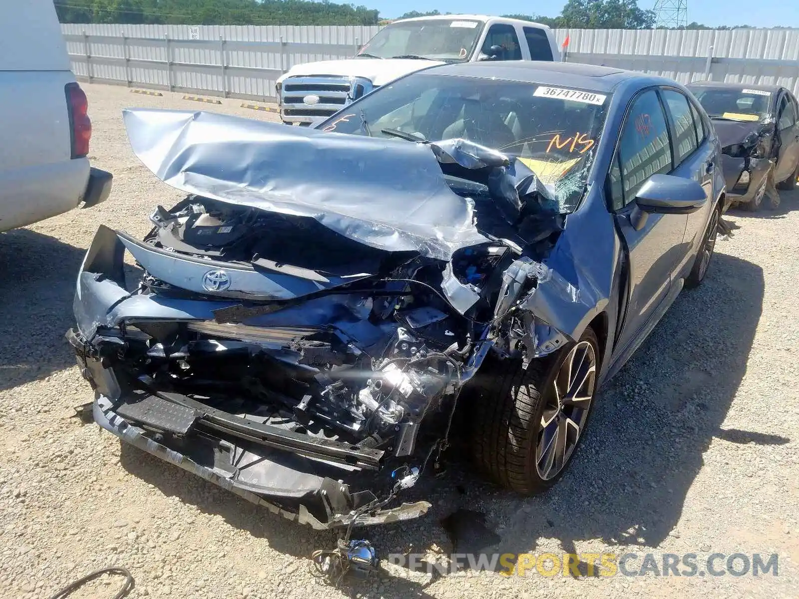 2 Photograph of a damaged car JTDP4RCE8LJ018372 TOYOTA COROLLA 2020