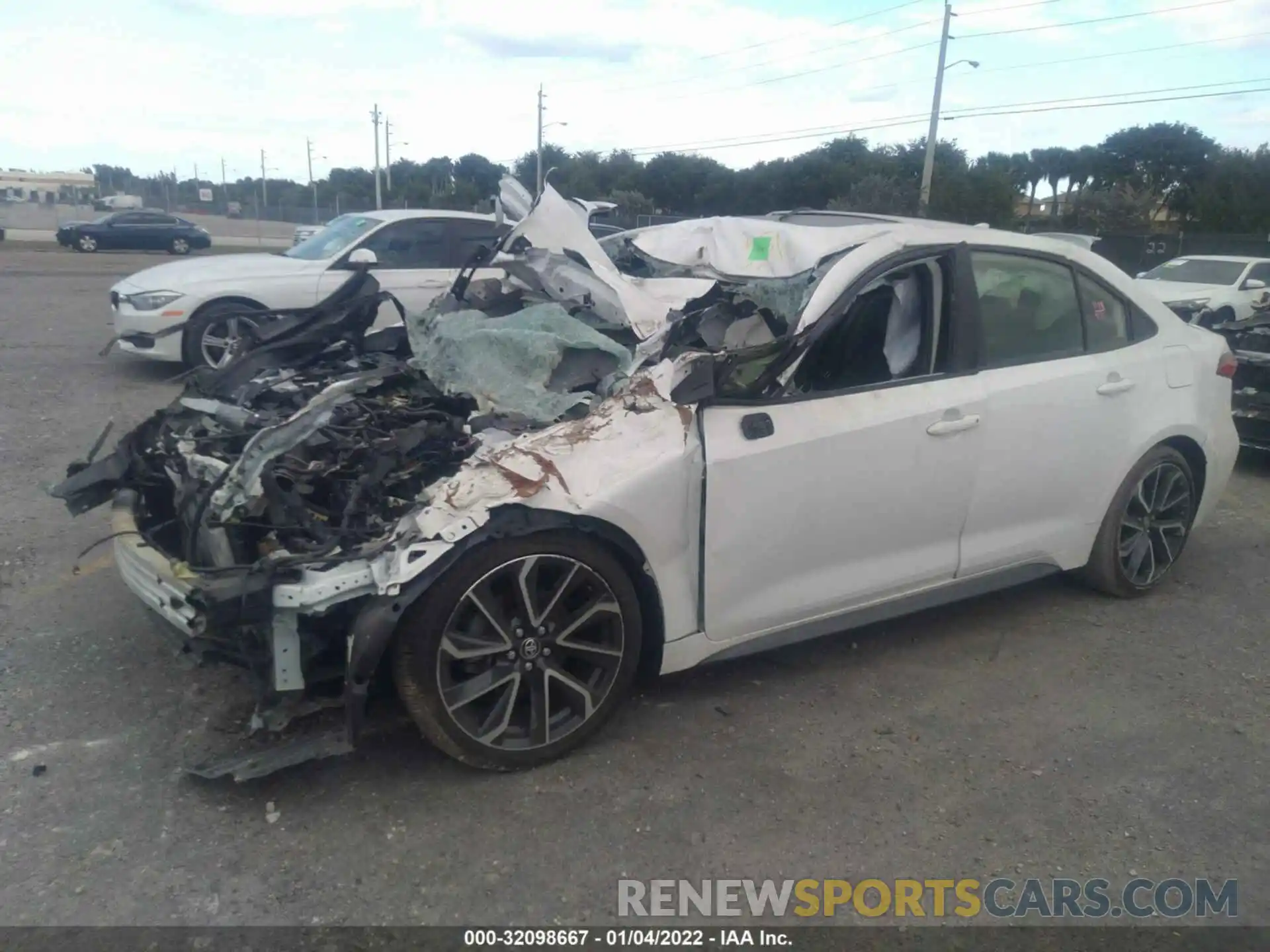 2 Photograph of a damaged car JTDP4RCE8LJ023510 TOYOTA COROLLA 2020