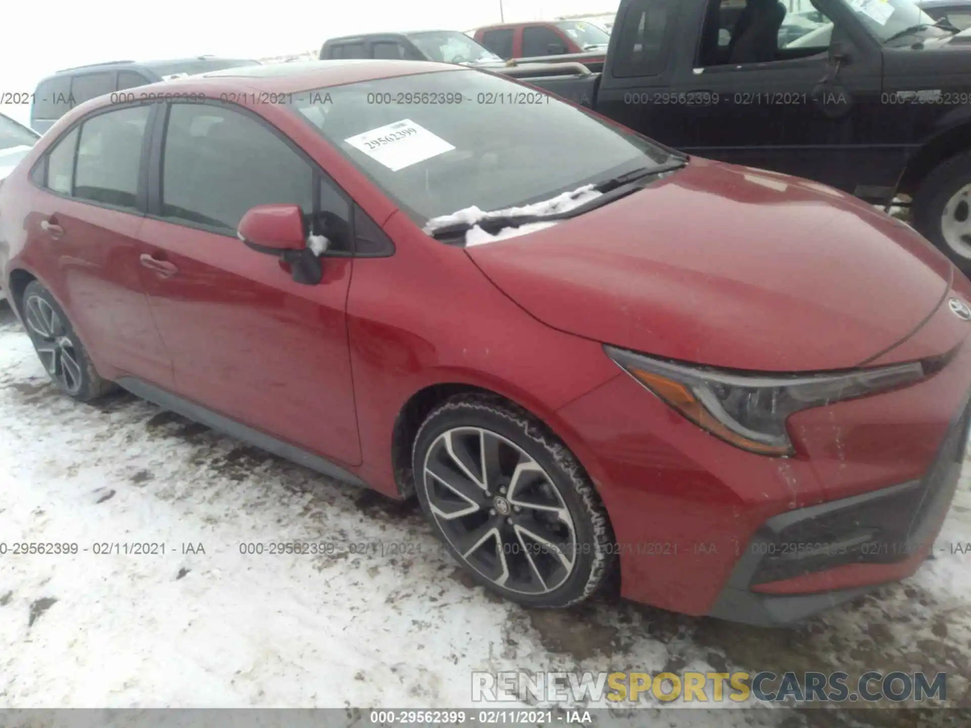 1 Photograph of a damaged car JTDP4RCE8LJ026911 TOYOTA COROLLA 2020