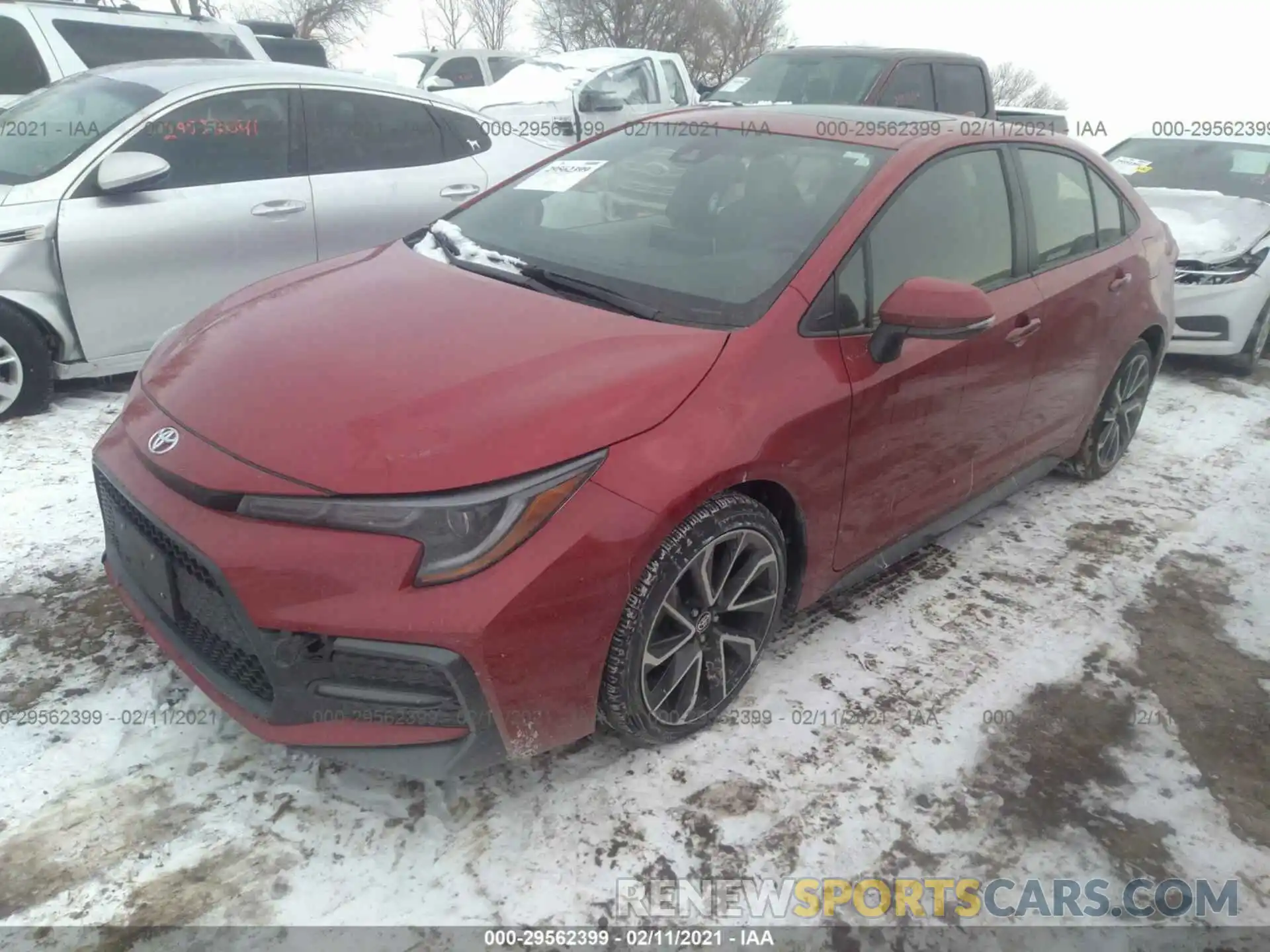 2 Photograph of a damaged car JTDP4RCE8LJ026911 TOYOTA COROLLA 2020