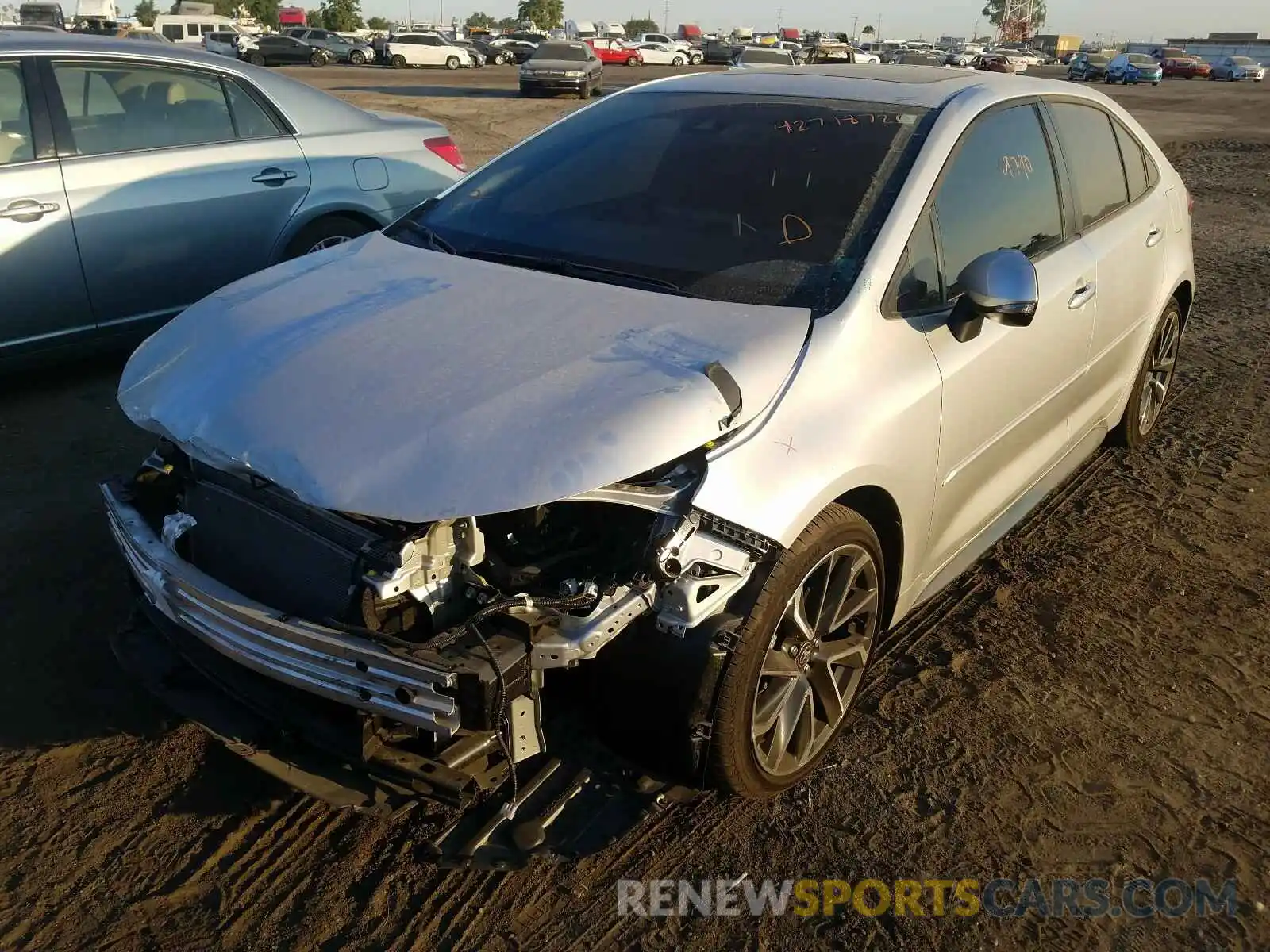 2 Фотография поврежденного автомобиля JTDP4RCE8LJ031543 TOYOTA COROLLA 2020