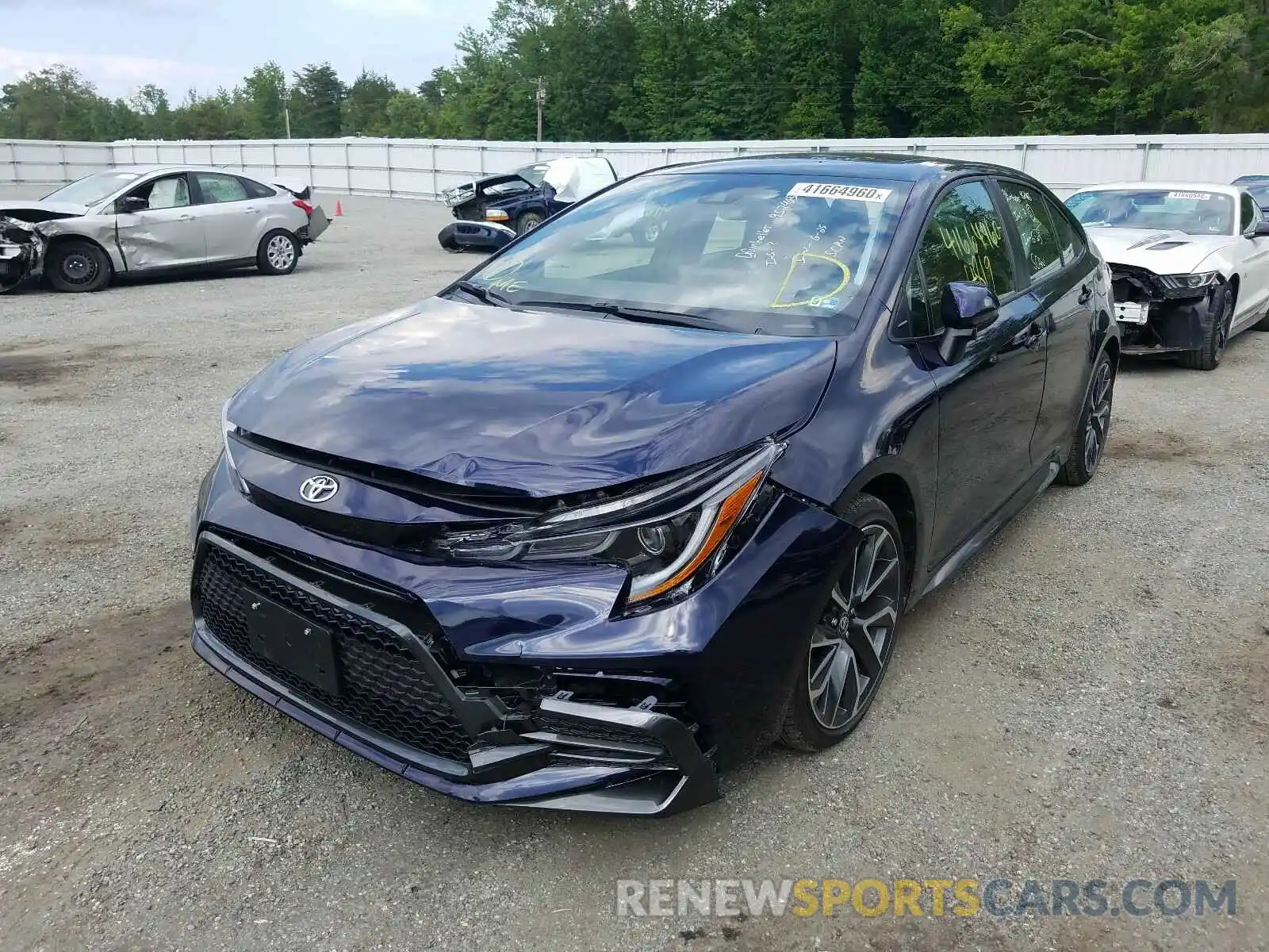 2 Photograph of a damaged car JTDP4RCE8LJ039013 TOYOTA COROLLA 2020