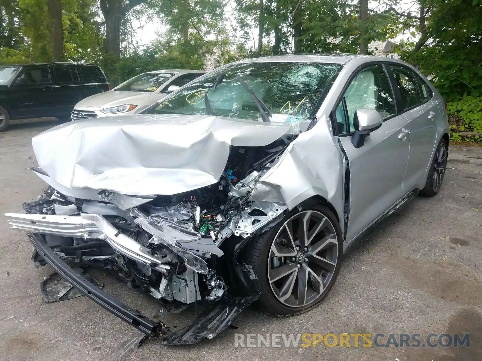 2 Photograph of a damaged car JTDP4RCE8LJ040615 TOYOTA COROLLA 2020