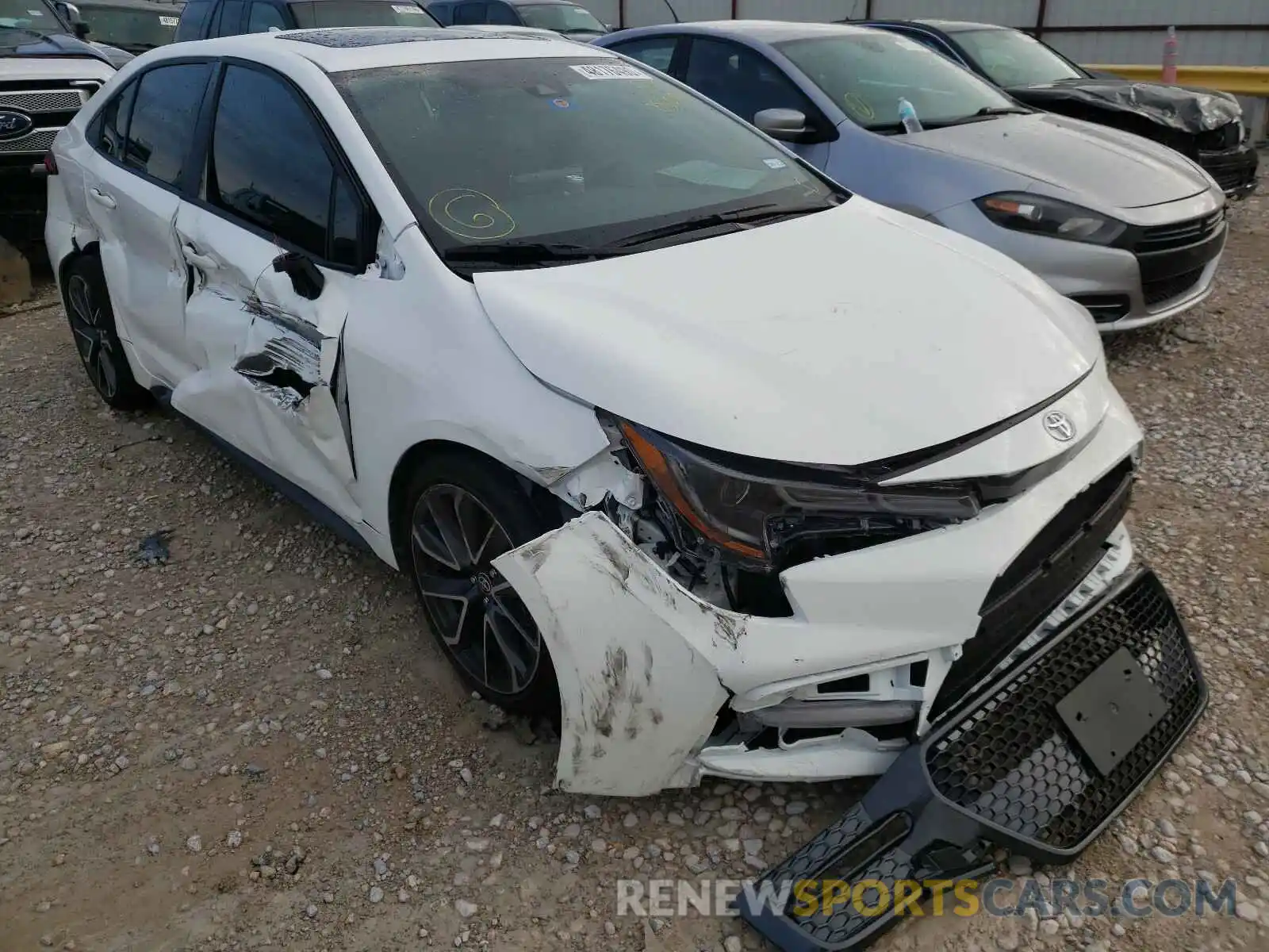 1 Photograph of a damaged car JTDP4RCE8LJ050190 TOYOTA COROLLA 2020