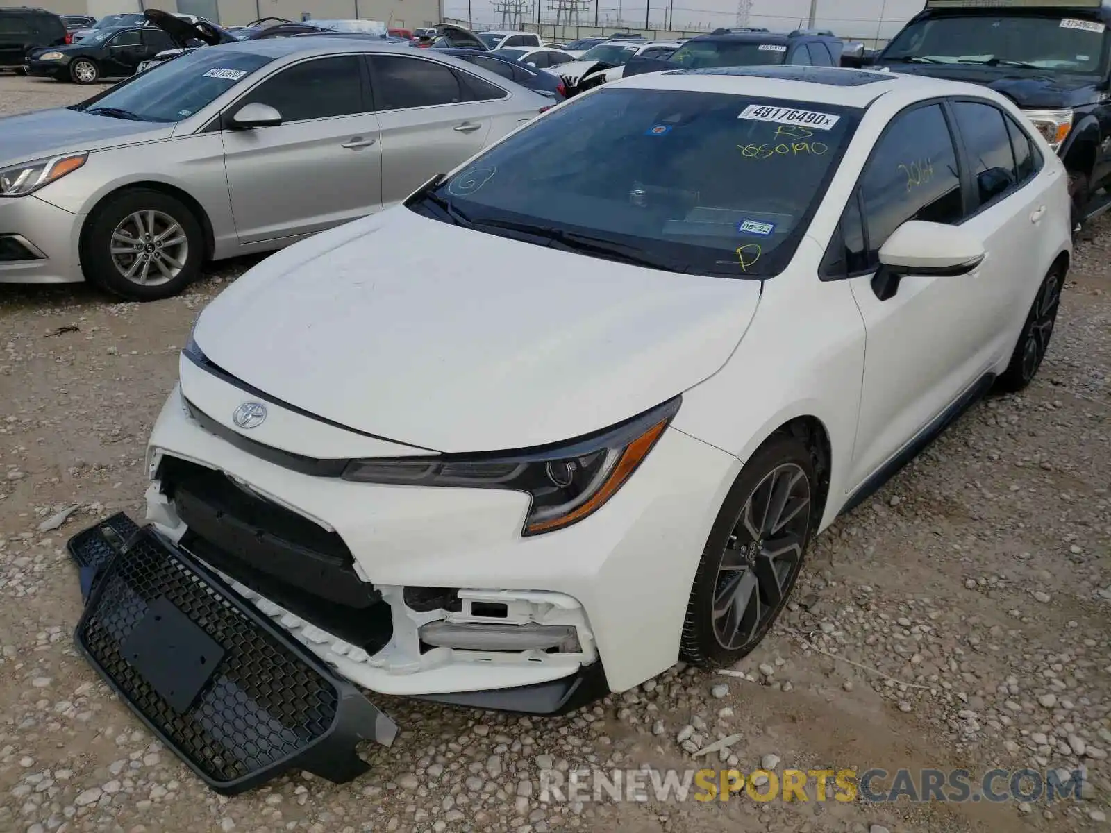 2 Photograph of a damaged car JTDP4RCE8LJ050190 TOYOTA COROLLA 2020