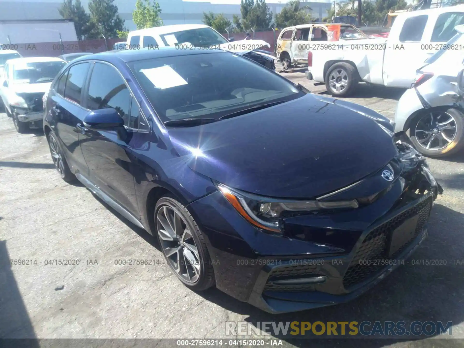 1 Photograph of a damaged car JTDP4RCE9LJ001063 TOYOTA COROLLA 2020