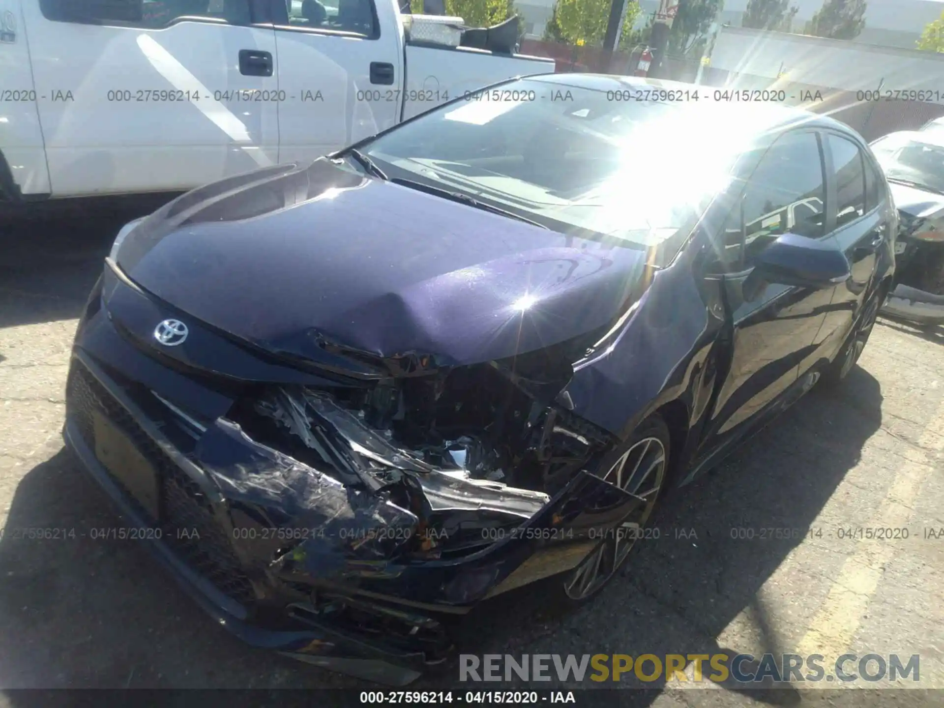 2 Photograph of a damaged car JTDP4RCE9LJ001063 TOYOTA COROLLA 2020