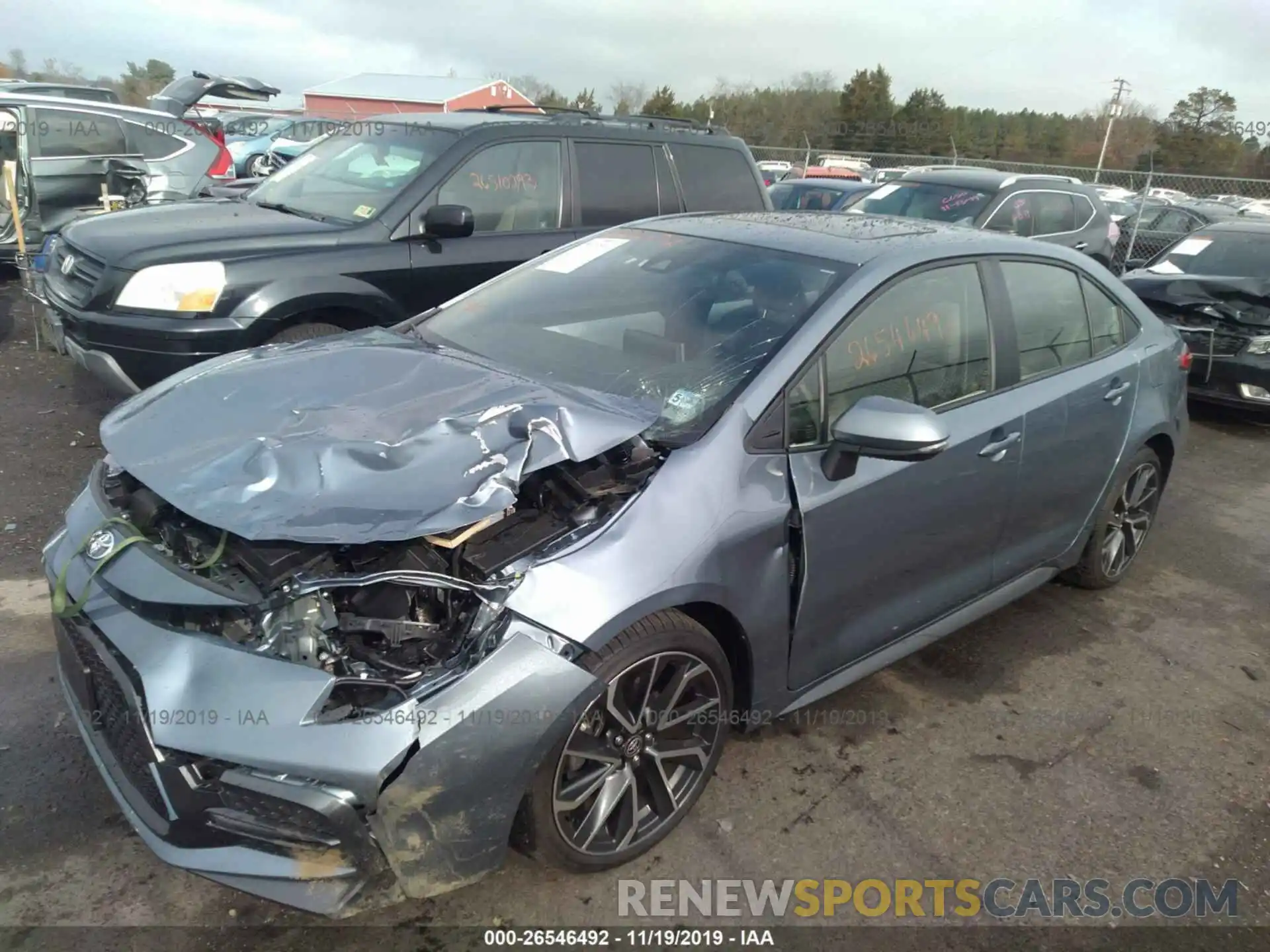 2 Photograph of a damaged car JTDP4RCE9LJ007039 TOYOTA COROLLA 2020