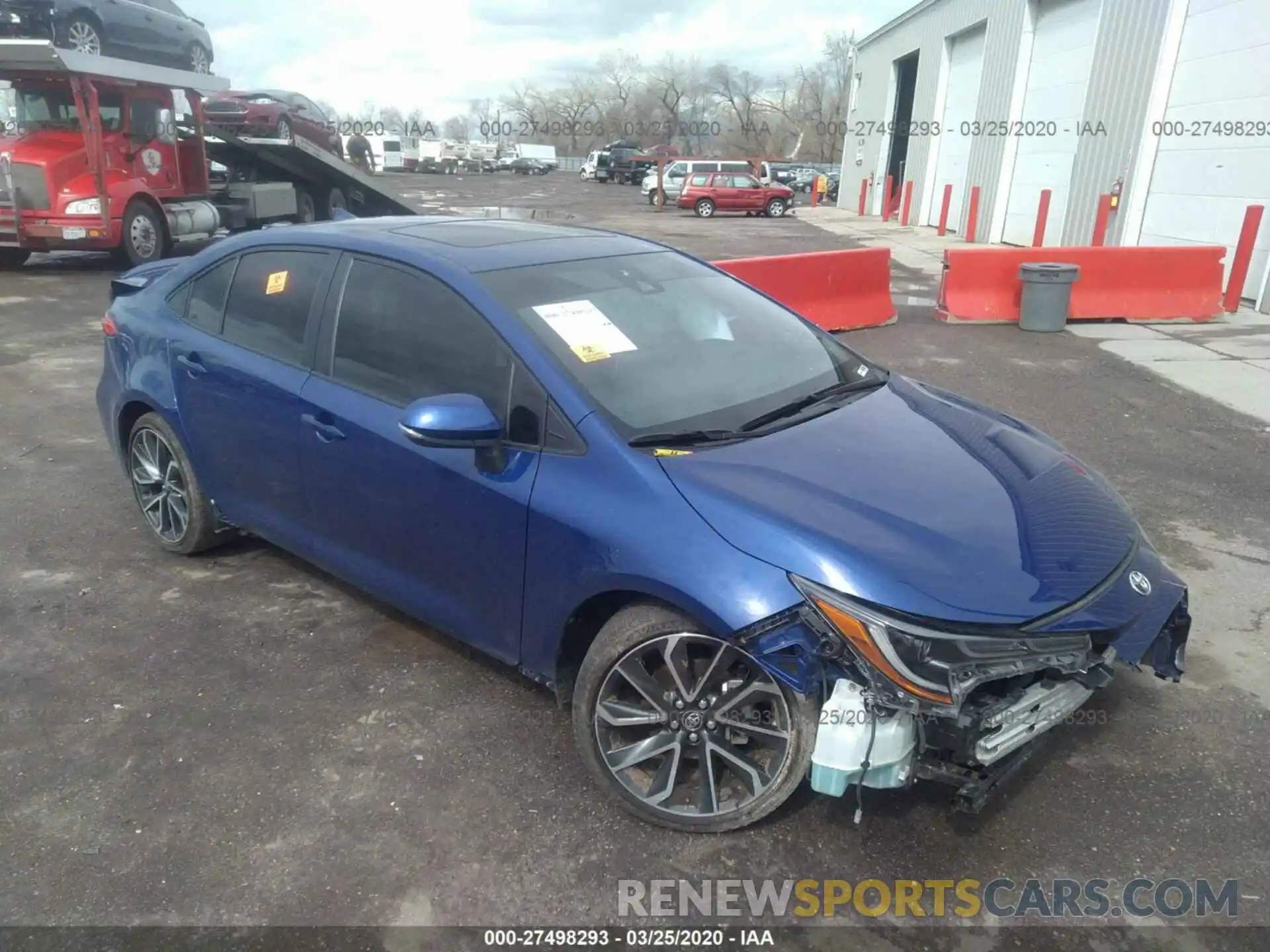 1 Photograph of a damaged car JTDP4RCE9LJ009728 TOYOTA COROLLA 2020