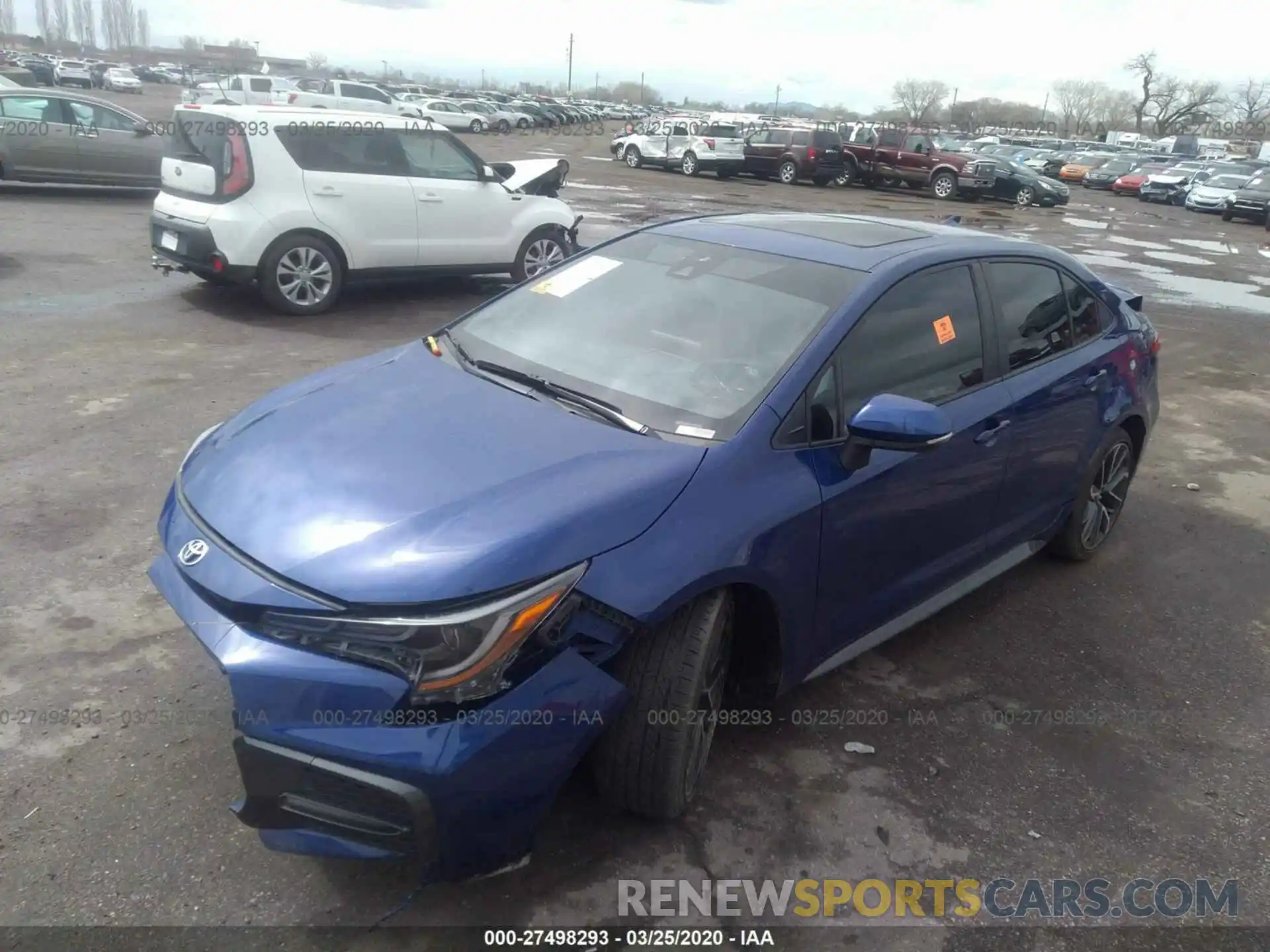 2 Photograph of a damaged car JTDP4RCE9LJ009728 TOYOTA COROLLA 2020