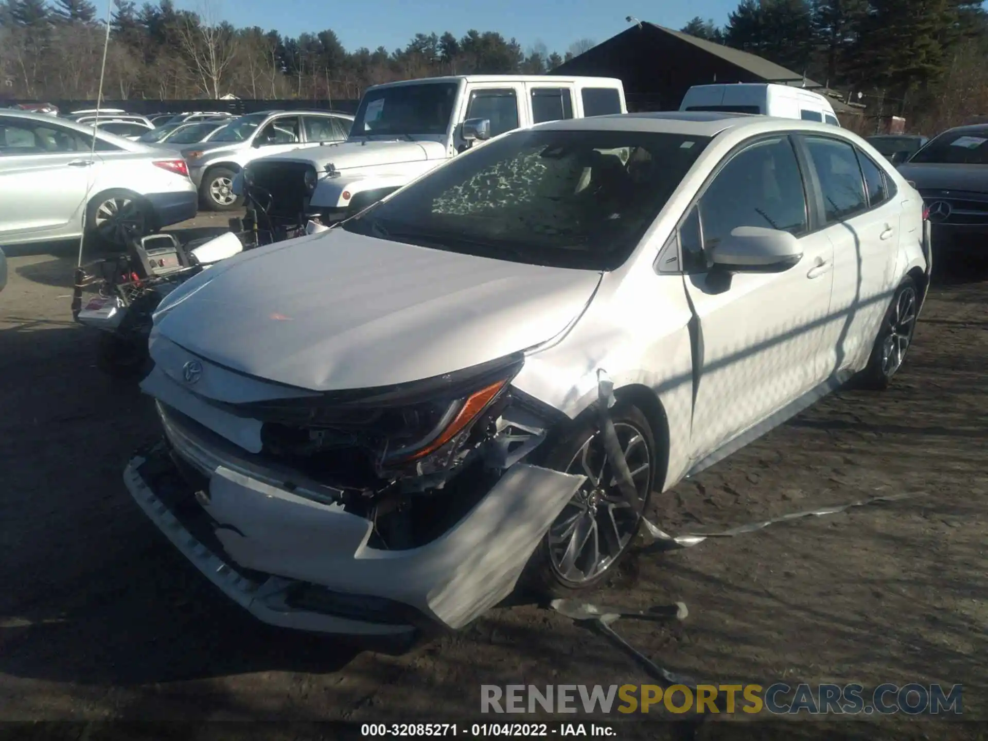 2 Photograph of a damaged car JTDP4RCE9LJ010376 TOYOTA COROLLA 2020