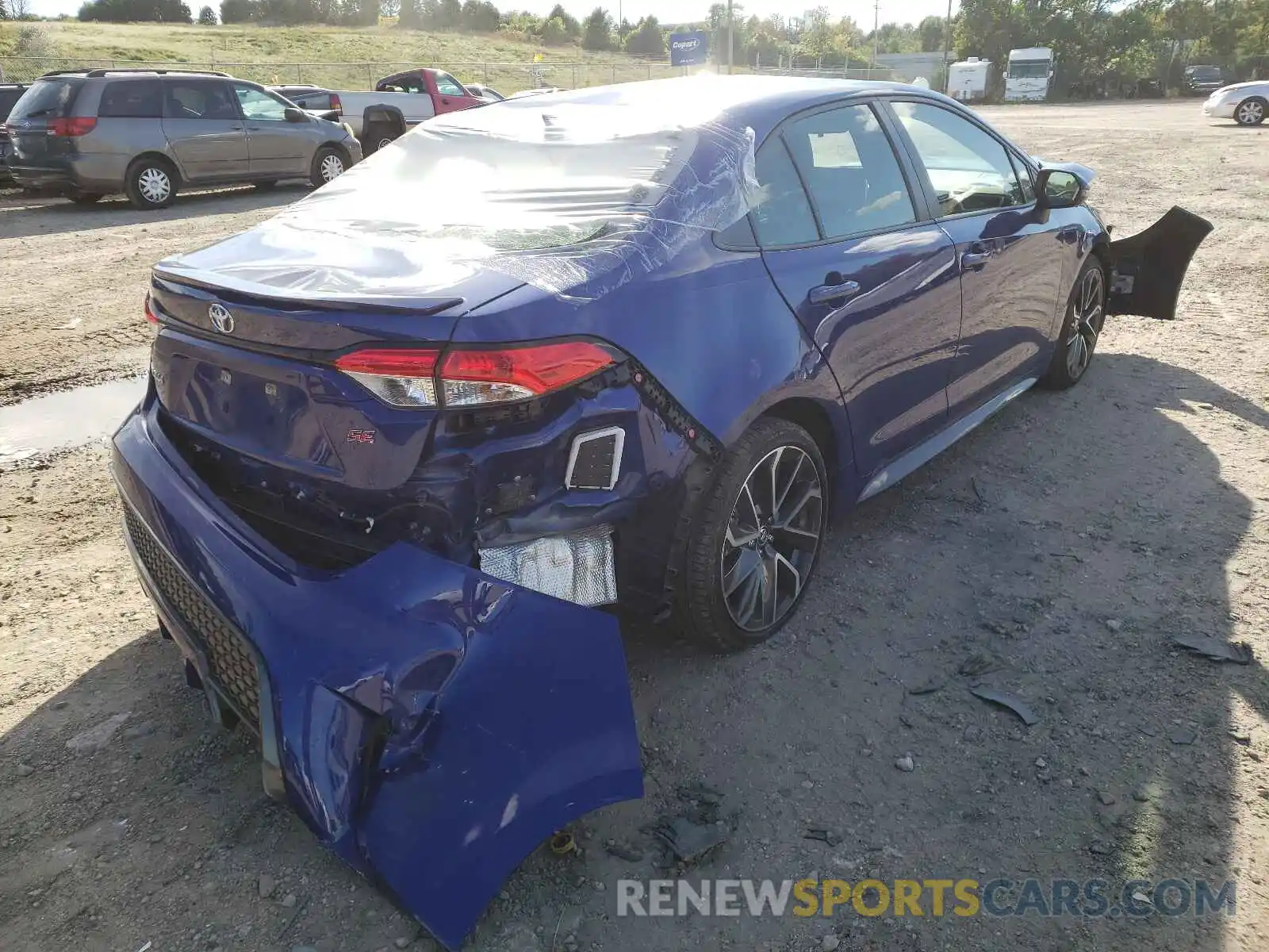 4 Photograph of a damaged car JTDP4RCE9LJ013603 TOYOTA COROLLA 2020