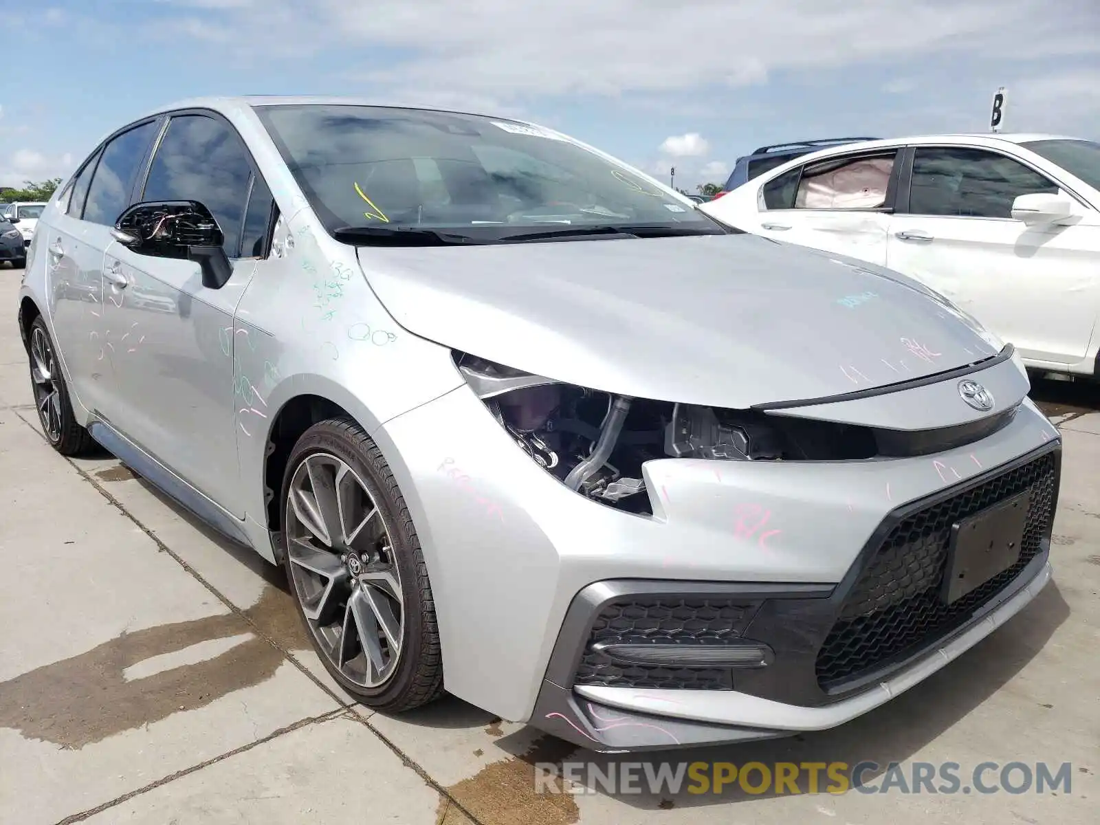 1 Photograph of a damaged car JTDP4RCE9LJ013780 TOYOTA COROLLA 2020