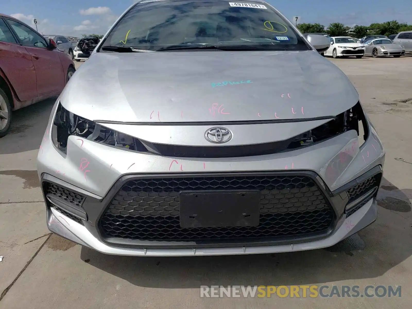 9 Photograph of a damaged car JTDP4RCE9LJ013780 TOYOTA COROLLA 2020