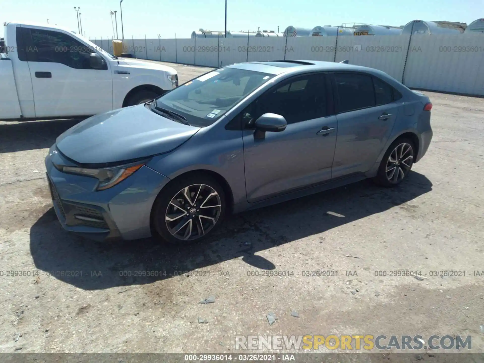 2 Photograph of a damaged car JTDP4RCE9LJ015948 TOYOTA COROLLA 2020