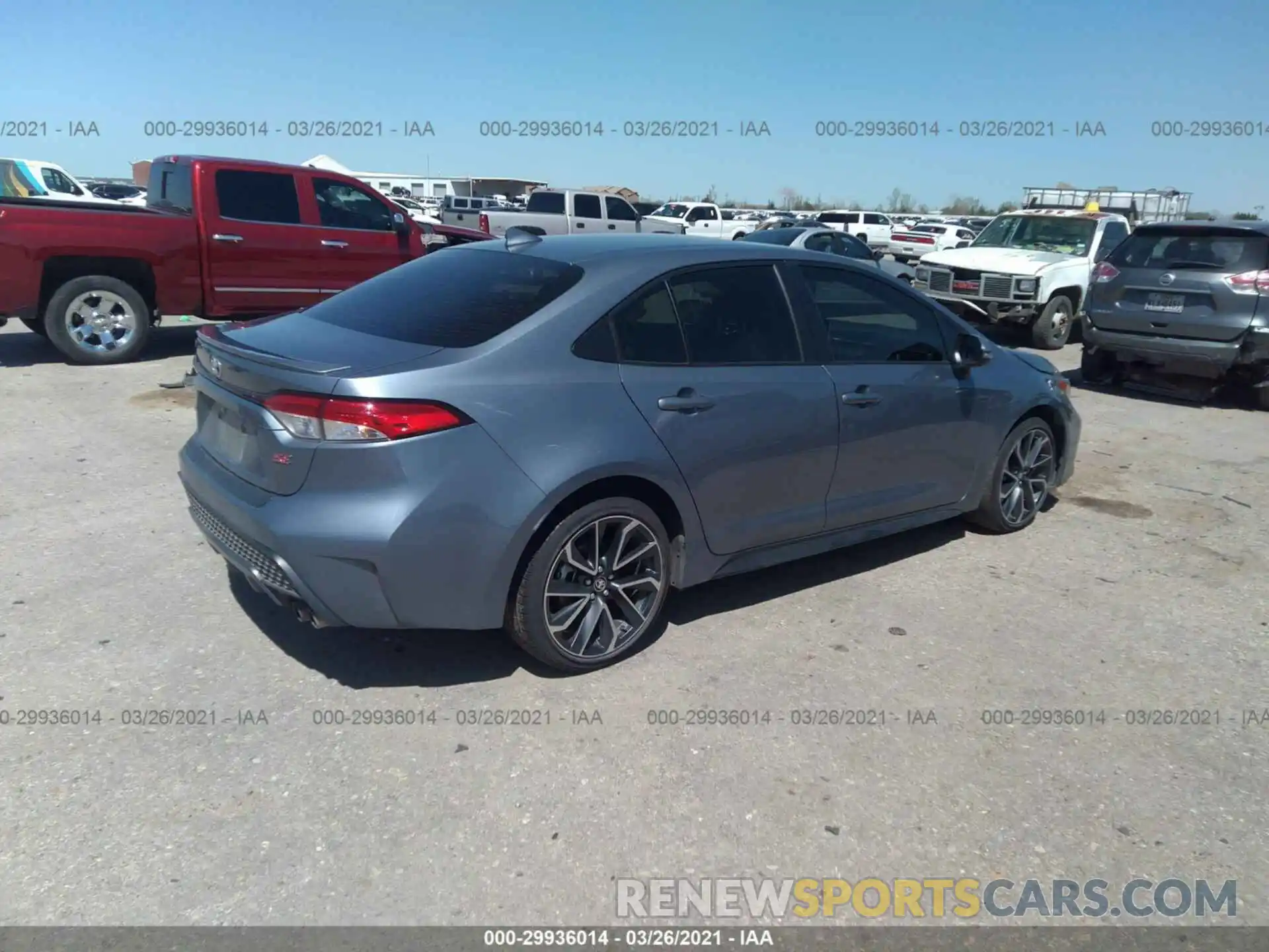 4 Photograph of a damaged car JTDP4RCE9LJ015948 TOYOTA COROLLA 2020