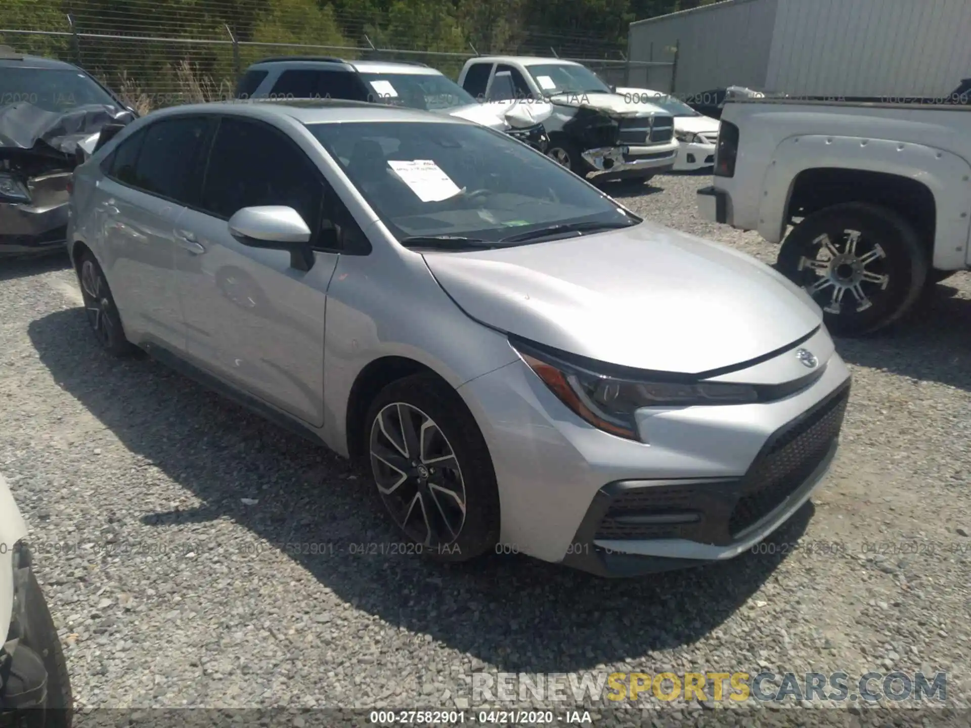 1 Photograph of a damaged car JTDP4RCE9LJ019854 TOYOTA COROLLA 2020