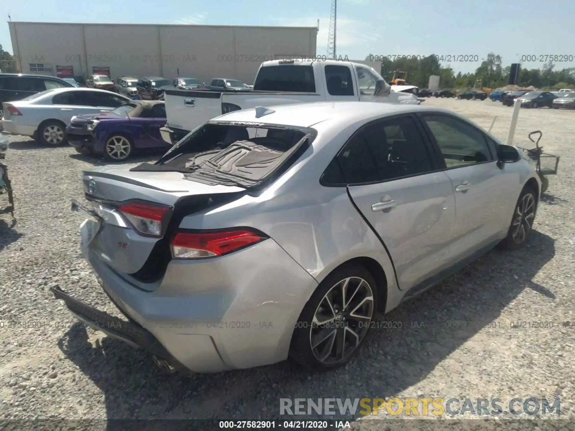 4 Photograph of a damaged car JTDP4RCE9LJ019854 TOYOTA COROLLA 2020