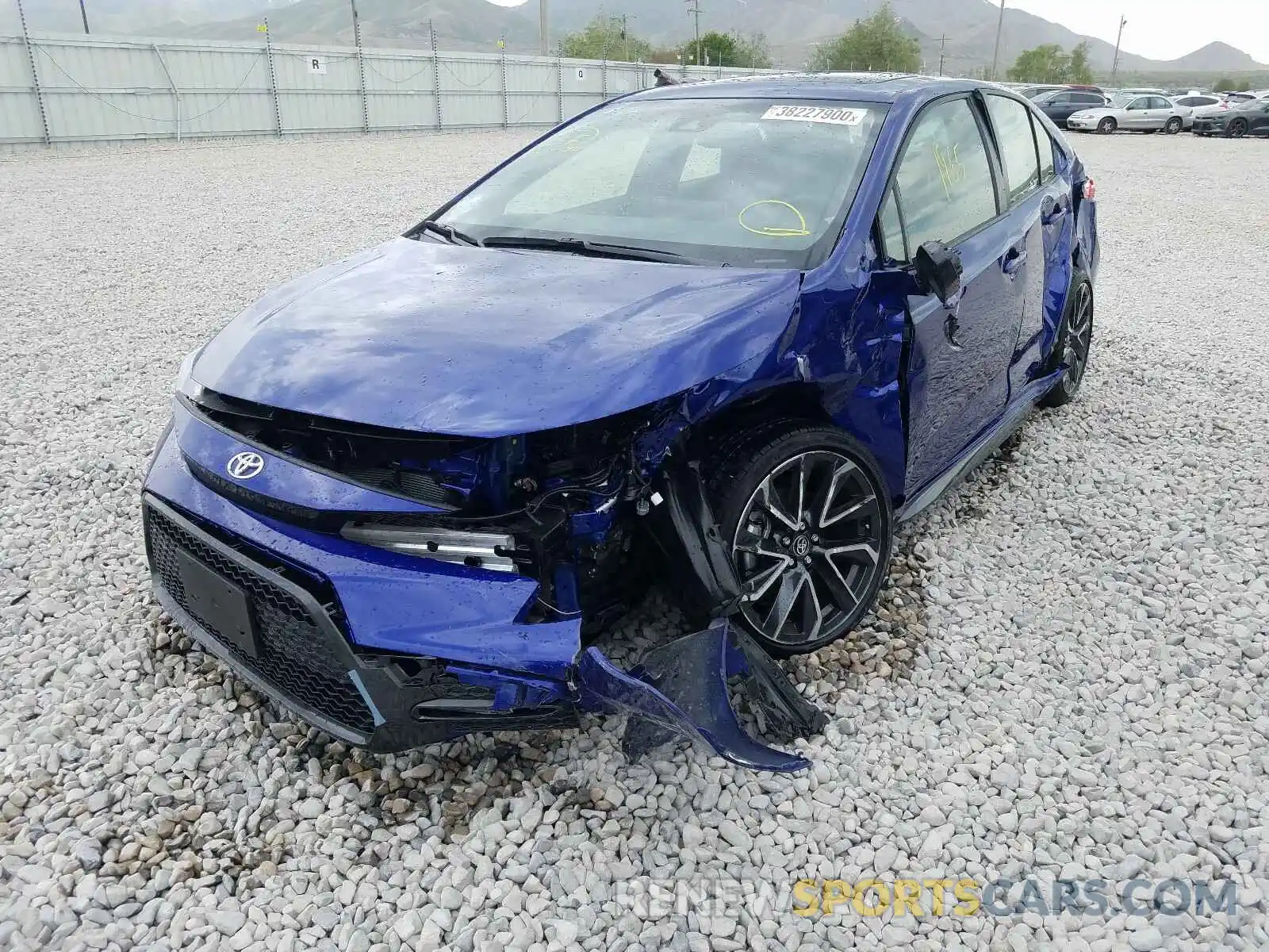 2 Photograph of a damaged car JTDP4RCE9LJ022222 TOYOTA COROLLA 2020