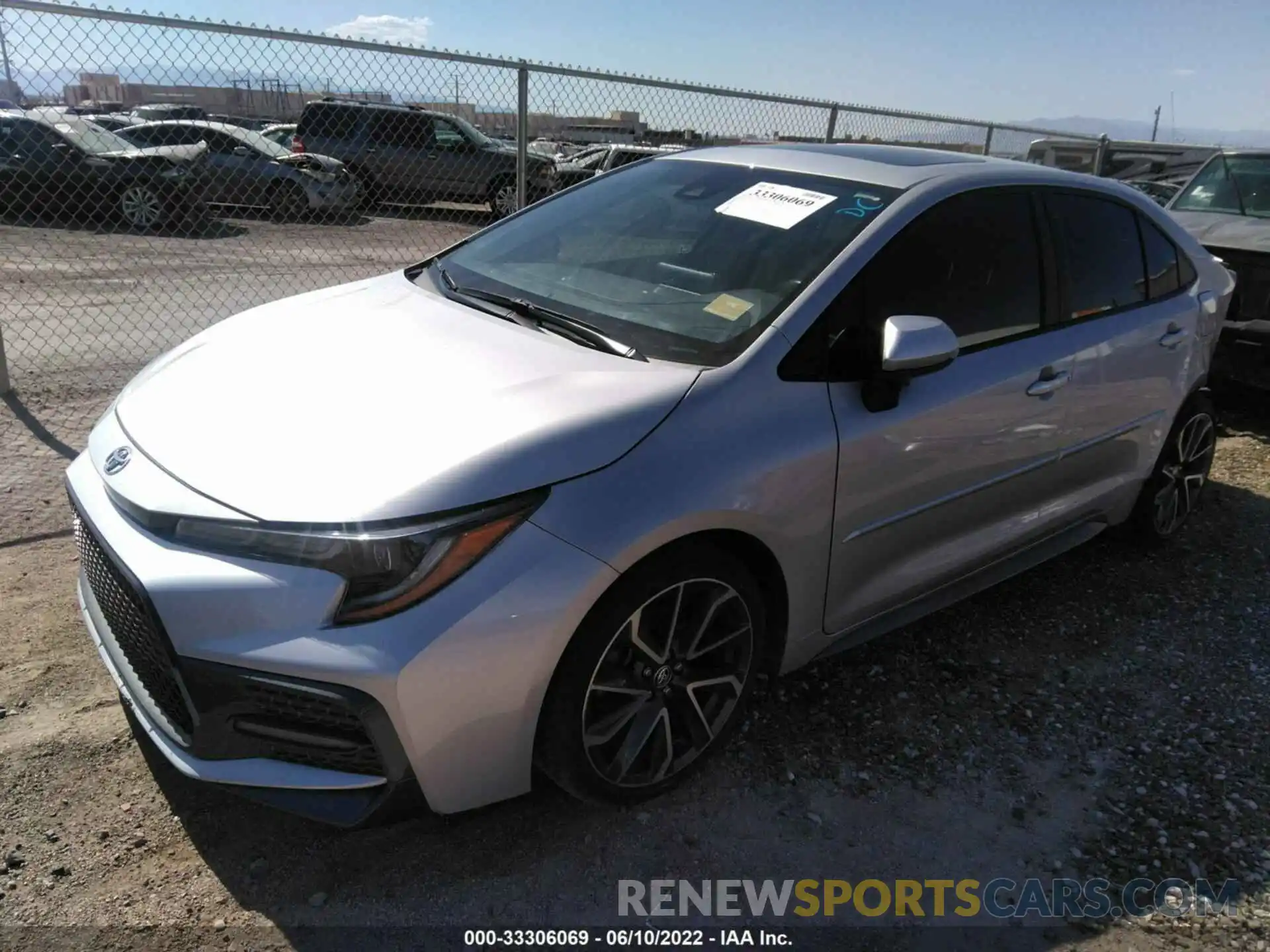 2 Photograph of a damaged car JTDP4RCE9LJ032197 TOYOTA COROLLA 2020