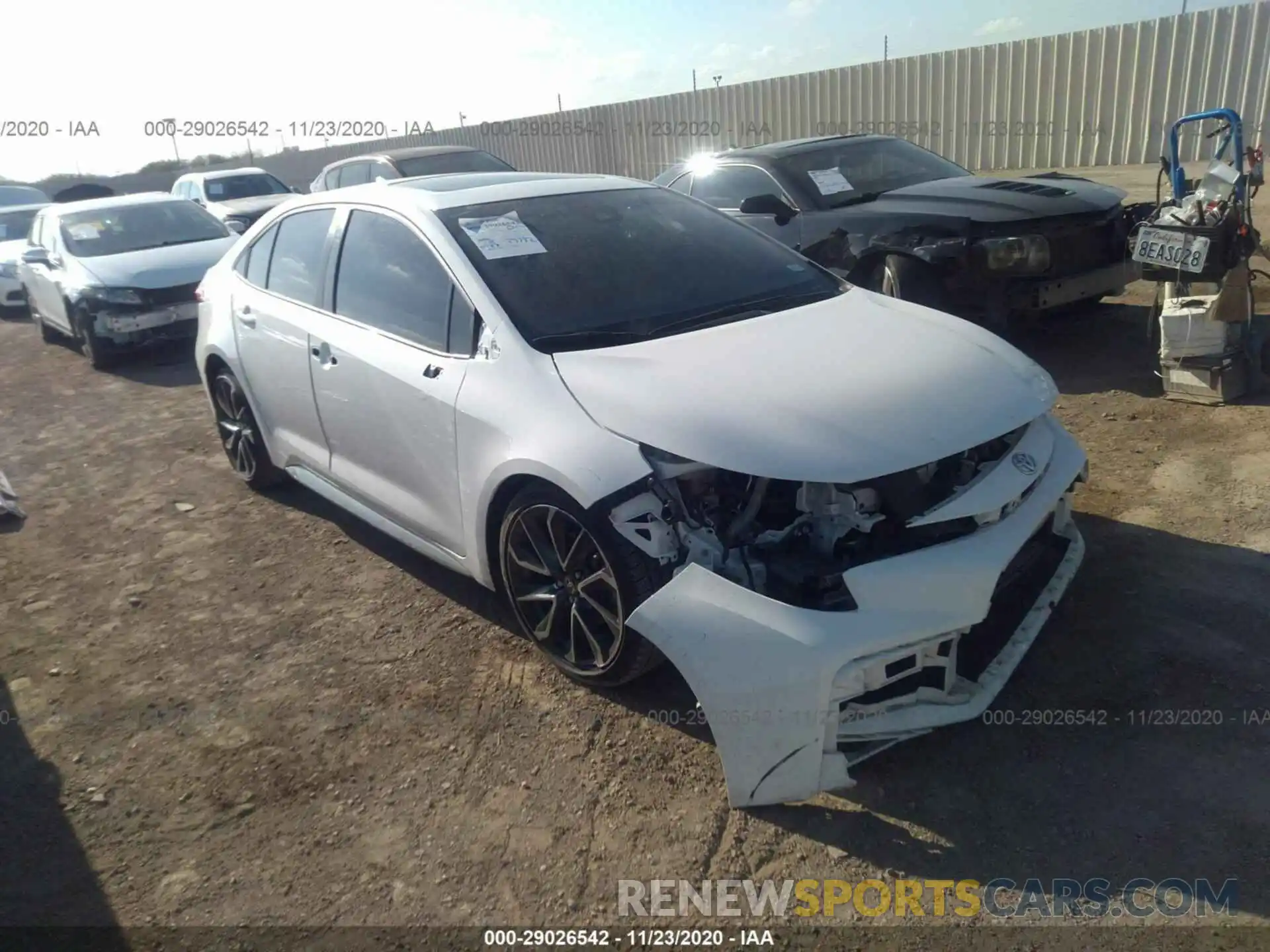 1 Photograph of a damaged car JTDP4RCE9LJ033575 TOYOTA COROLLA 2020