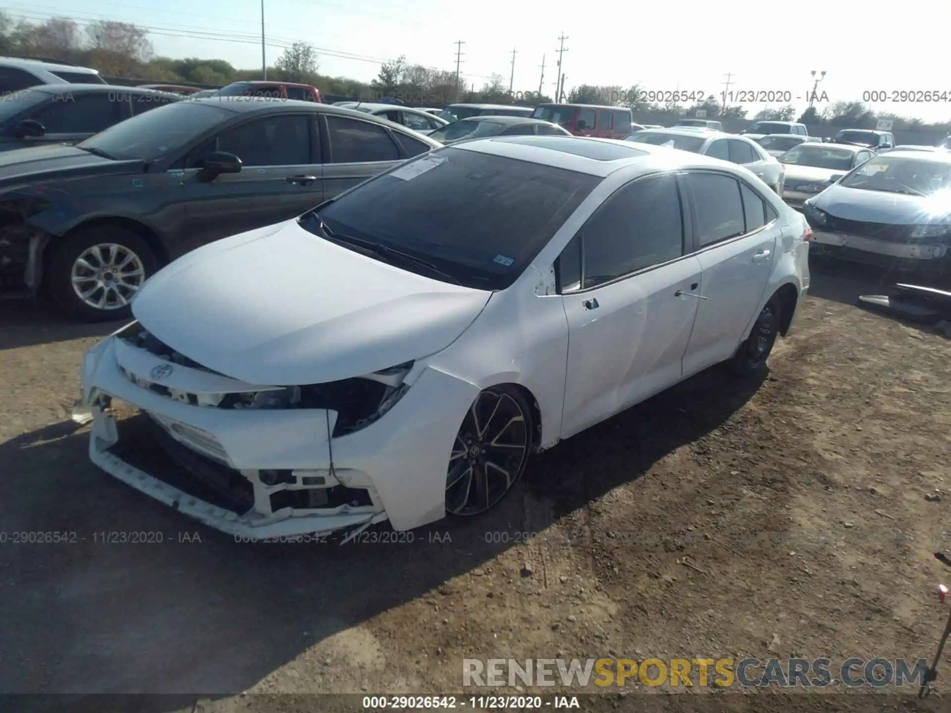 2 Photograph of a damaged car JTDP4RCE9LJ033575 TOYOTA COROLLA 2020