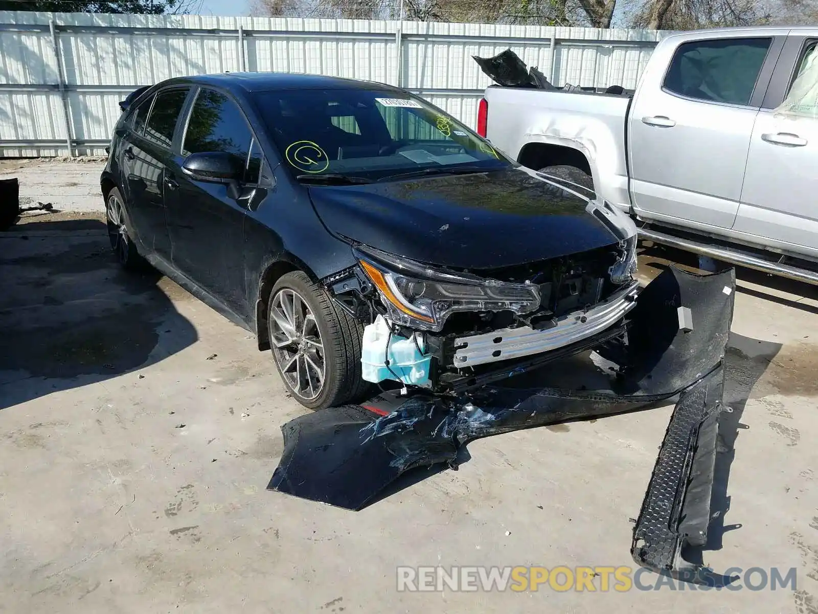 1 Photograph of a damaged car JTDP4RCE9LJ035245 TOYOTA COROLLA 2020