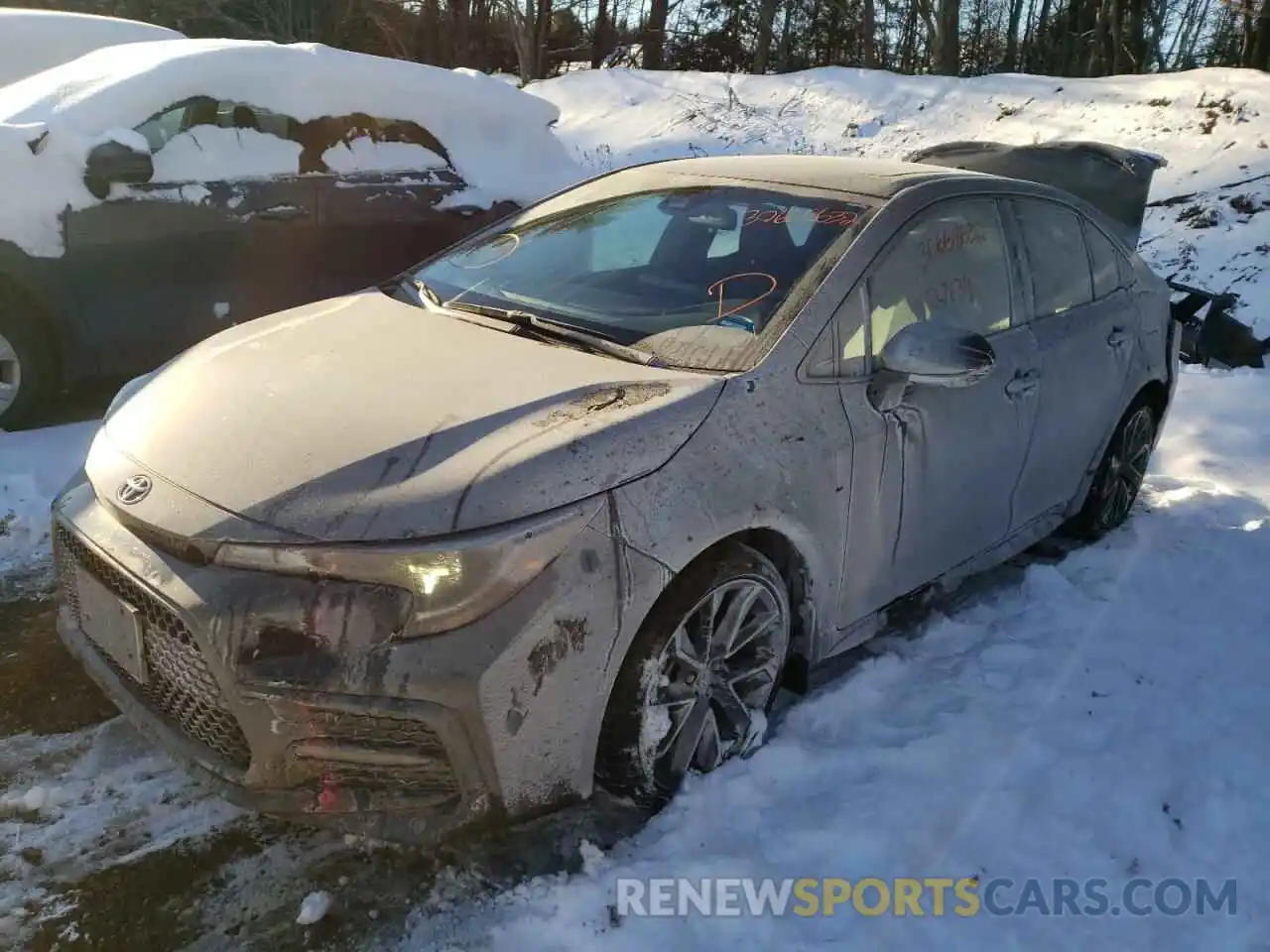 2 Photograph of a damaged car JTDP4RCE9LJ039411 TOYOTA COROLLA 2020