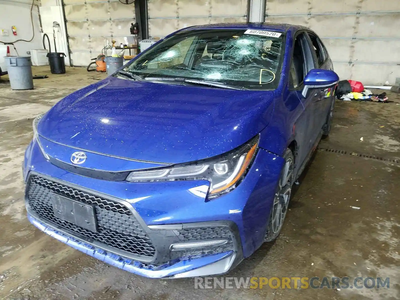 2 Photograph of a damaged car JTDP4RCE9LJ040333 TOYOTA COROLLA 2020