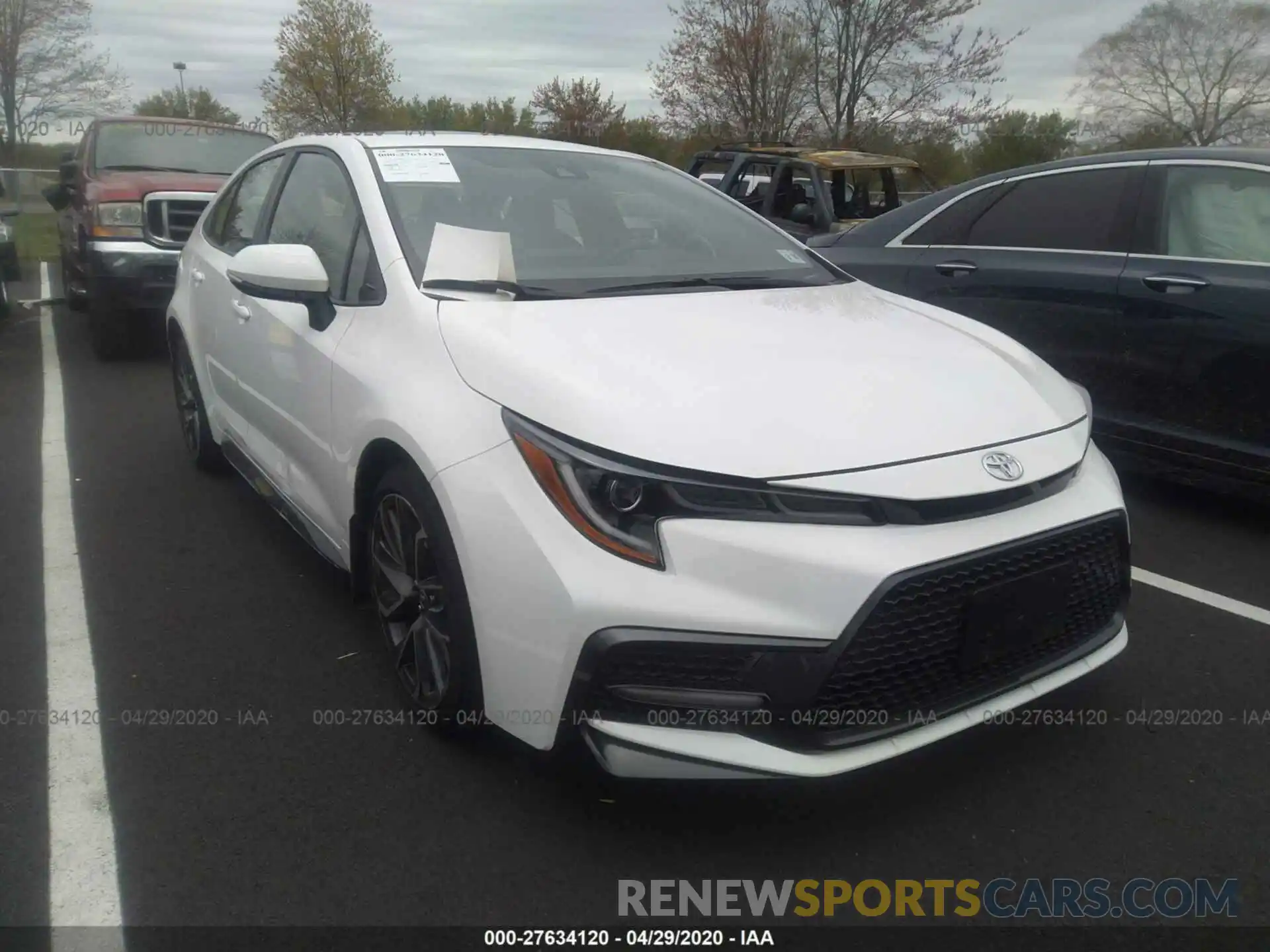 1 Photograph of a damaged car JTDP4RCE9LJ043667 TOYOTA COROLLA 2020