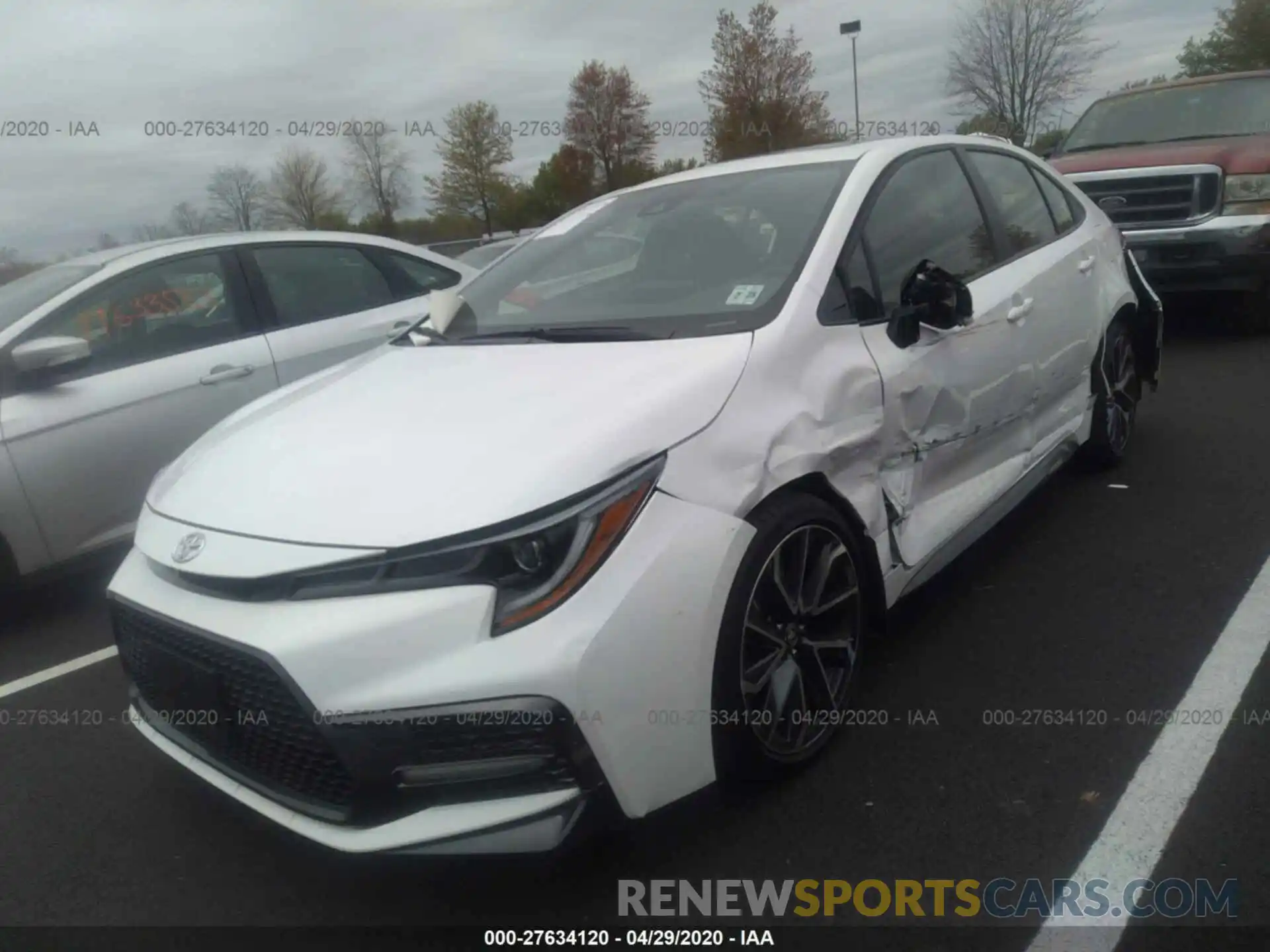 2 Photograph of a damaged car JTDP4RCE9LJ043667 TOYOTA COROLLA 2020