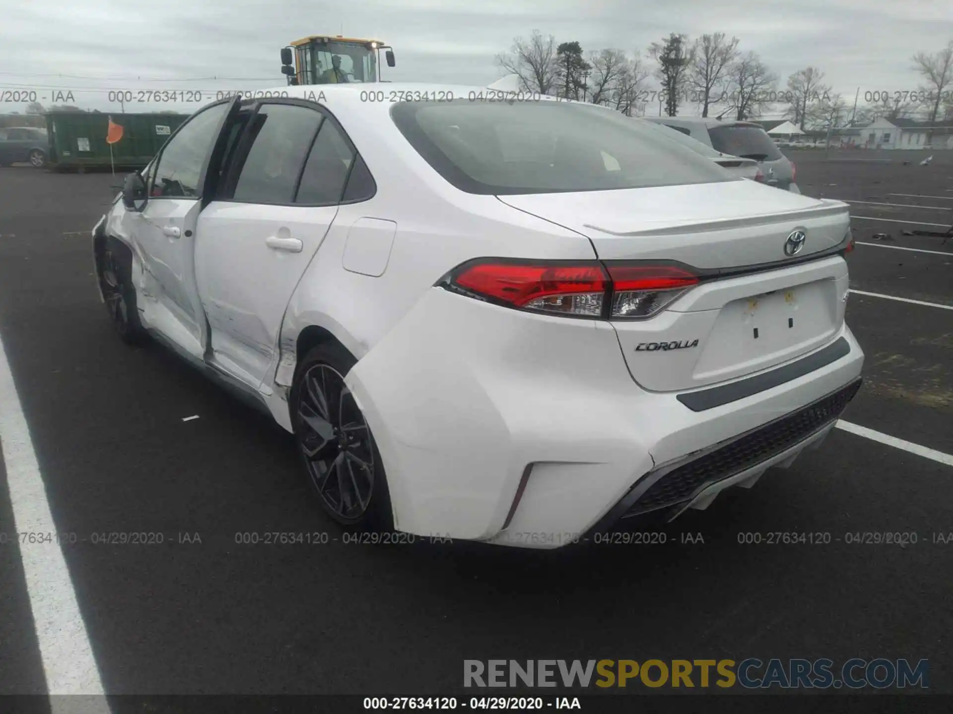 3 Photograph of a damaged car JTDP4RCE9LJ043667 TOYOTA COROLLA 2020