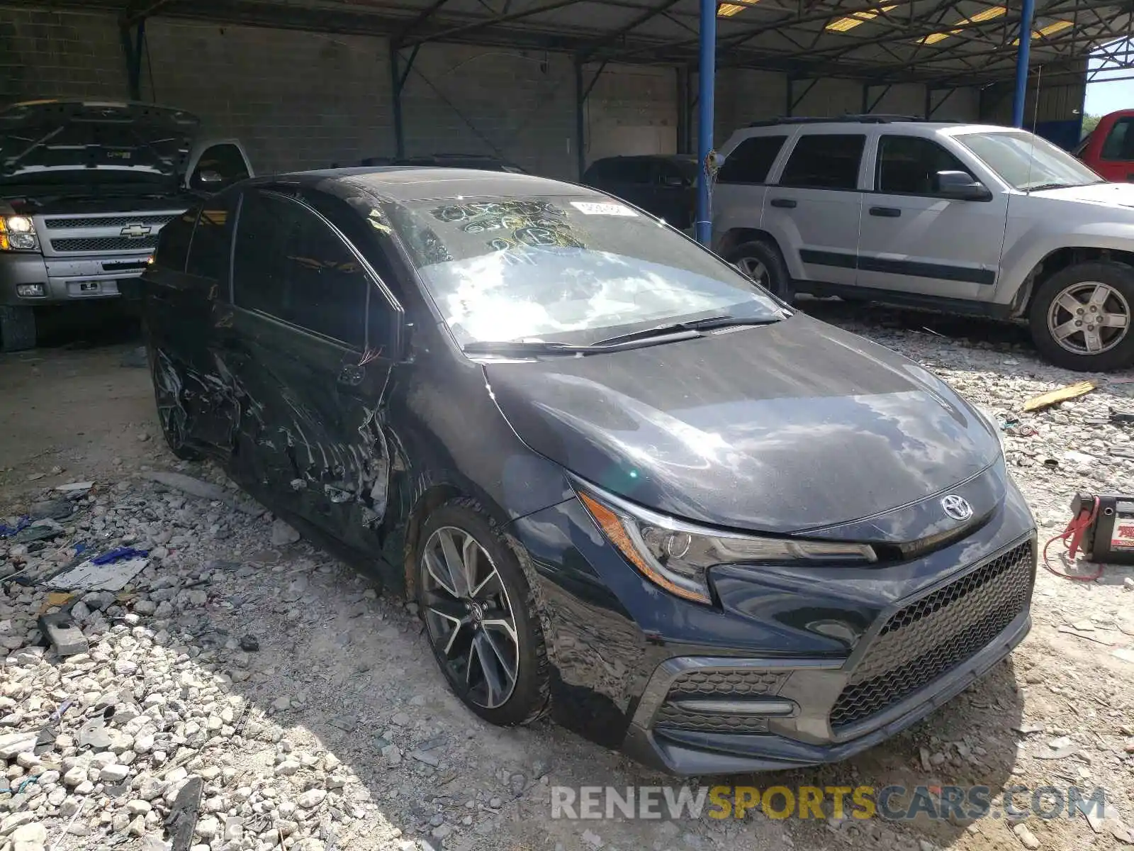 1 Photograph of a damaged car JTDP4RCE9LJ050456 TOYOTA COROLLA 2020