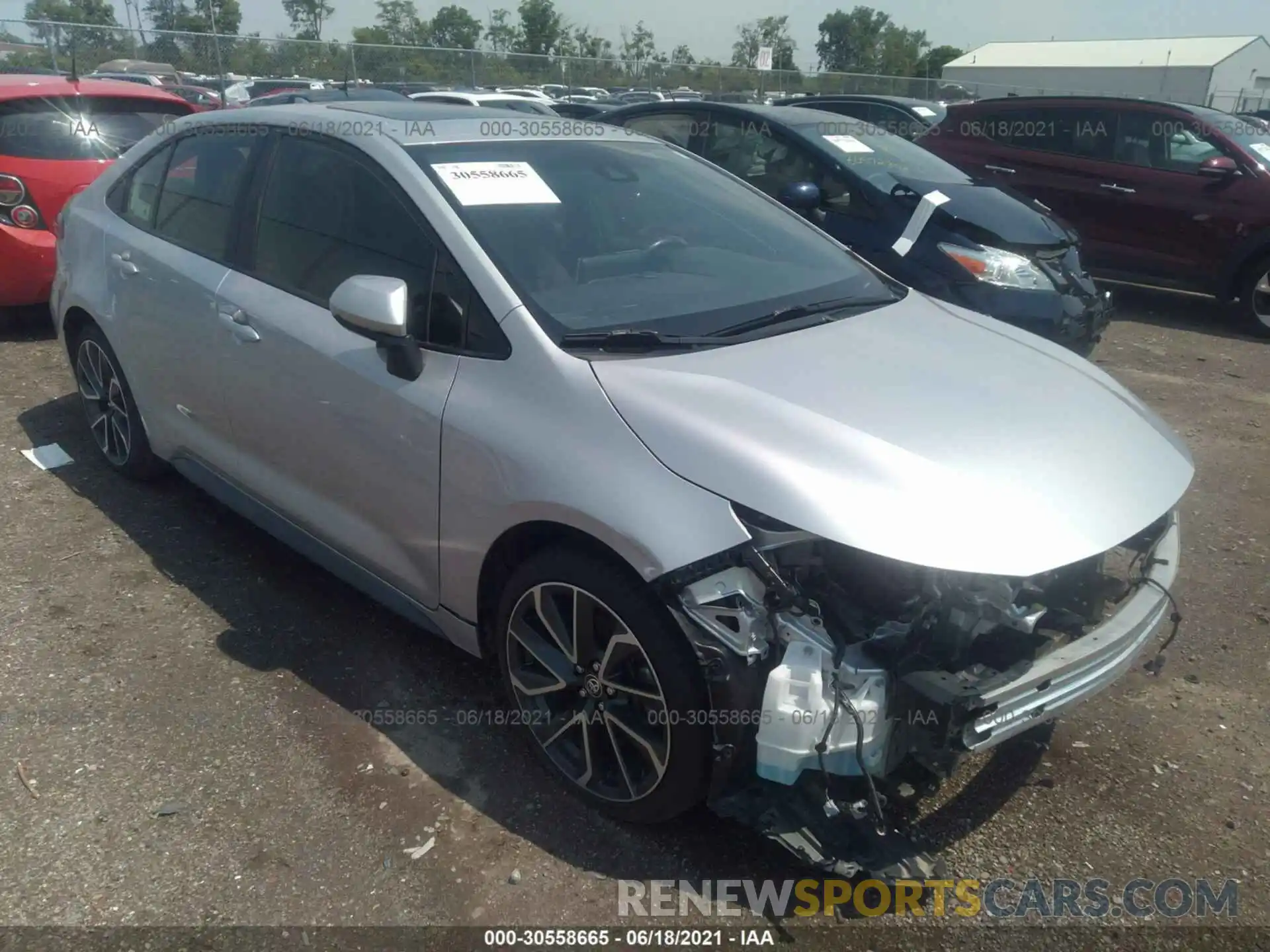 1 Photograph of a damaged car JTDP4RCEXLJ000438 TOYOTA COROLLA 2020