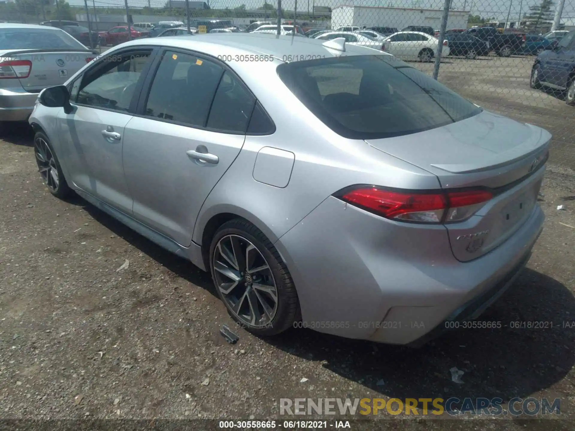 3 Photograph of a damaged car JTDP4RCEXLJ000438 TOYOTA COROLLA 2020