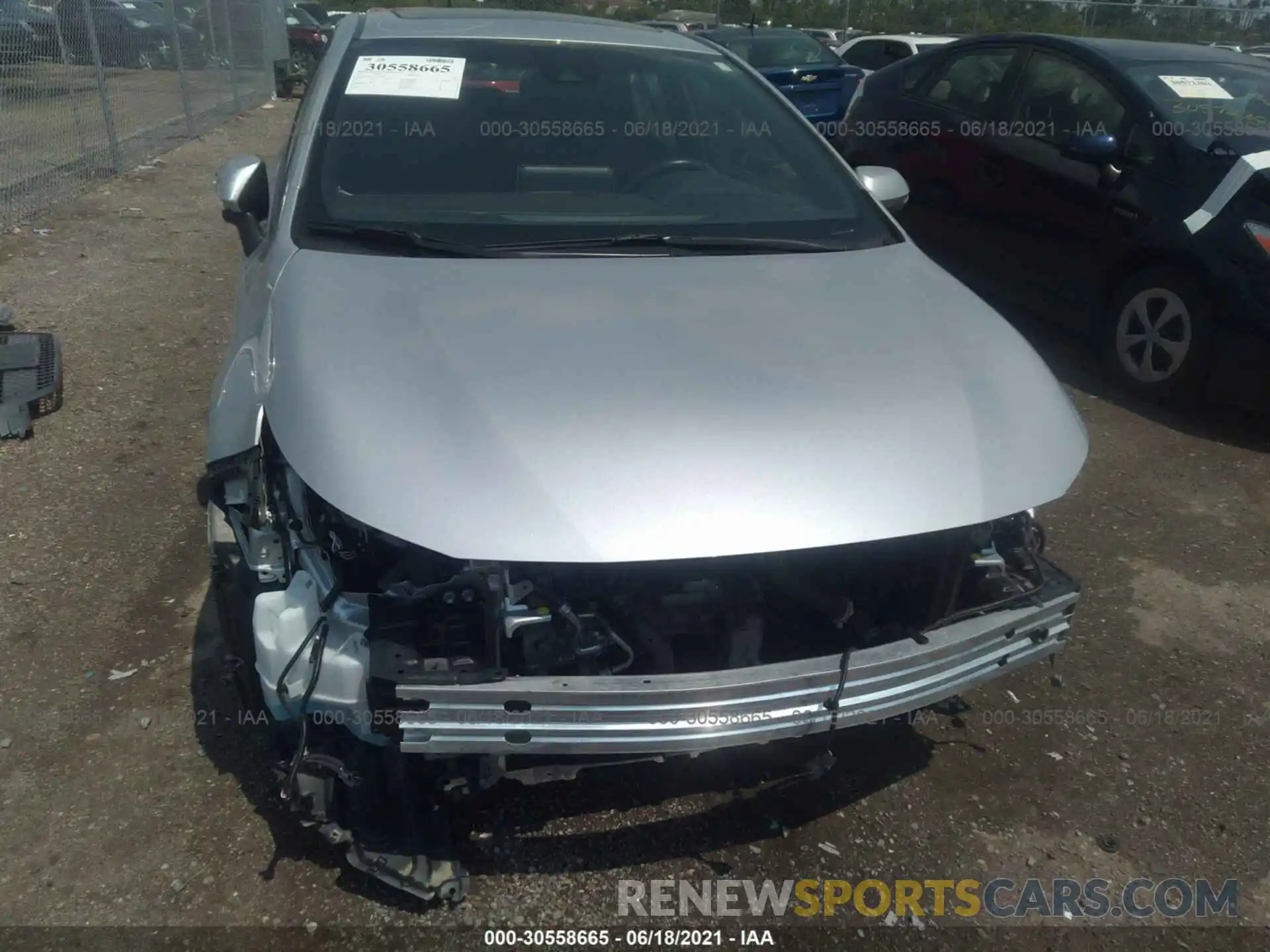 6 Photograph of a damaged car JTDP4RCEXLJ000438 TOYOTA COROLLA 2020