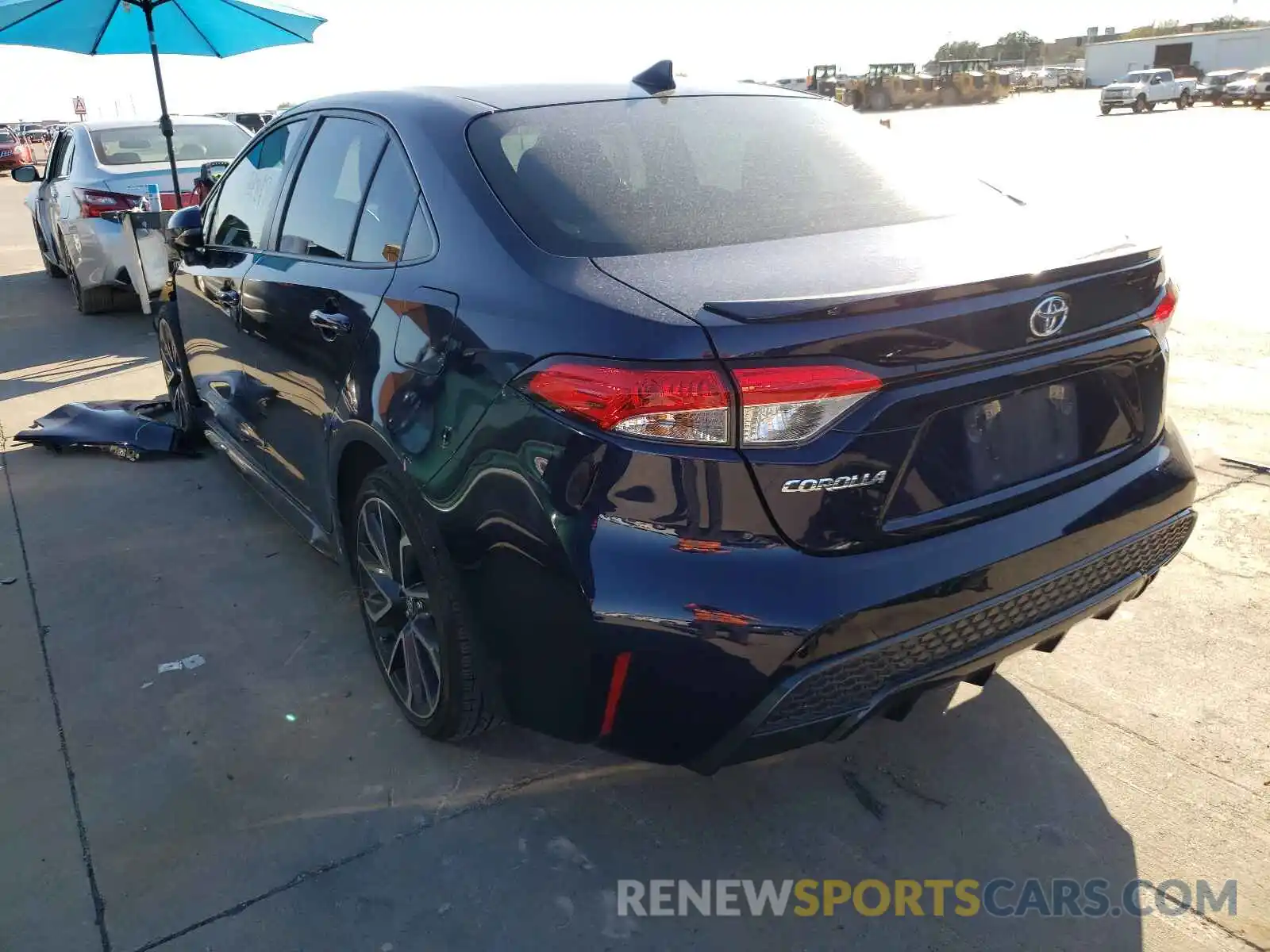 3 Photograph of a damaged car JTDP4RCEXLJ003016 TOYOTA COROLLA 2020