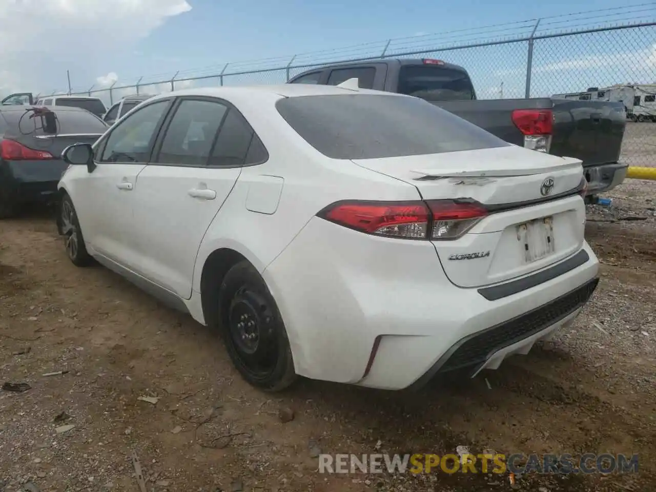 3 Photograph of a damaged car JTDP4RCEXLJ003954 TOYOTA COROLLA 2020