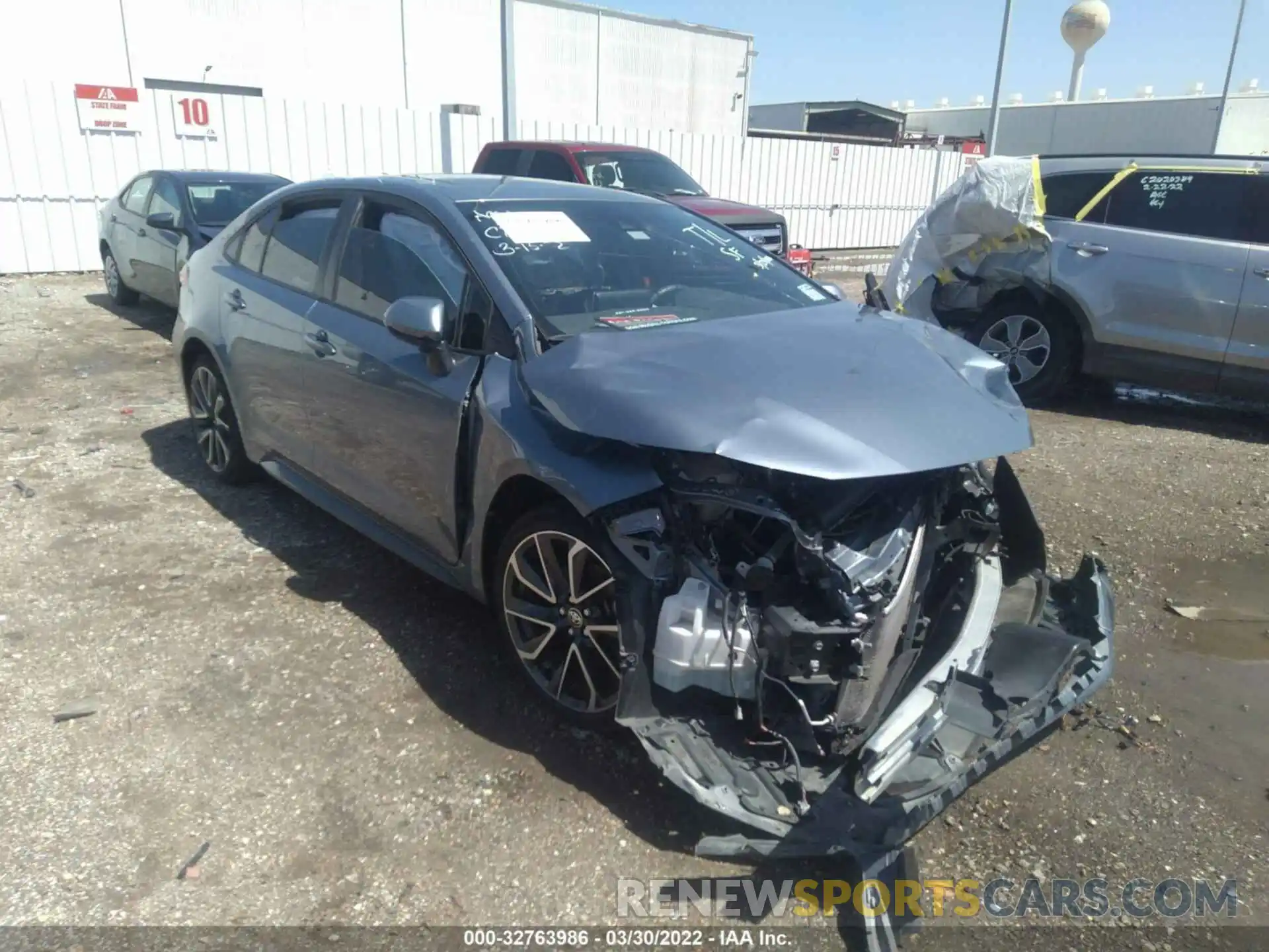 1 Photograph of a damaged car JTDP4RCEXLJ008166 TOYOTA COROLLA 2020